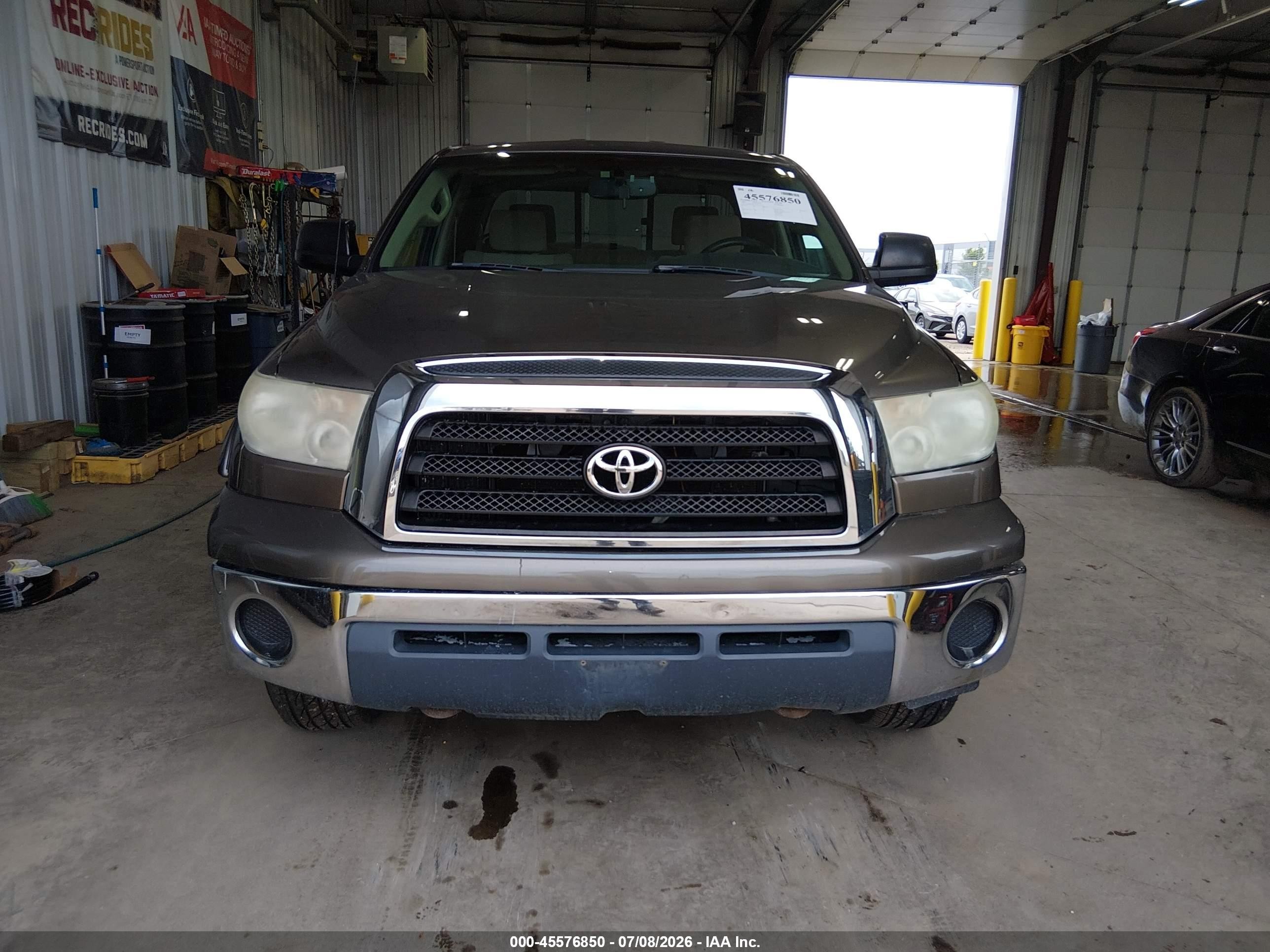 2007 Toyota Tundra Sr5 5.7l V8 Gray vin: 5TFBV54137X007133