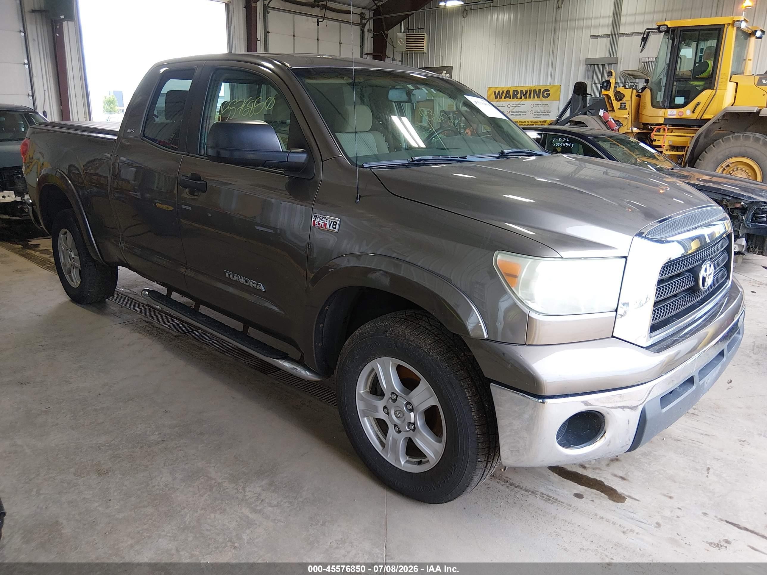 2007 Toyota Tundra Sr5 5.7l V8 Gray vin: 5TFBV54137X007133