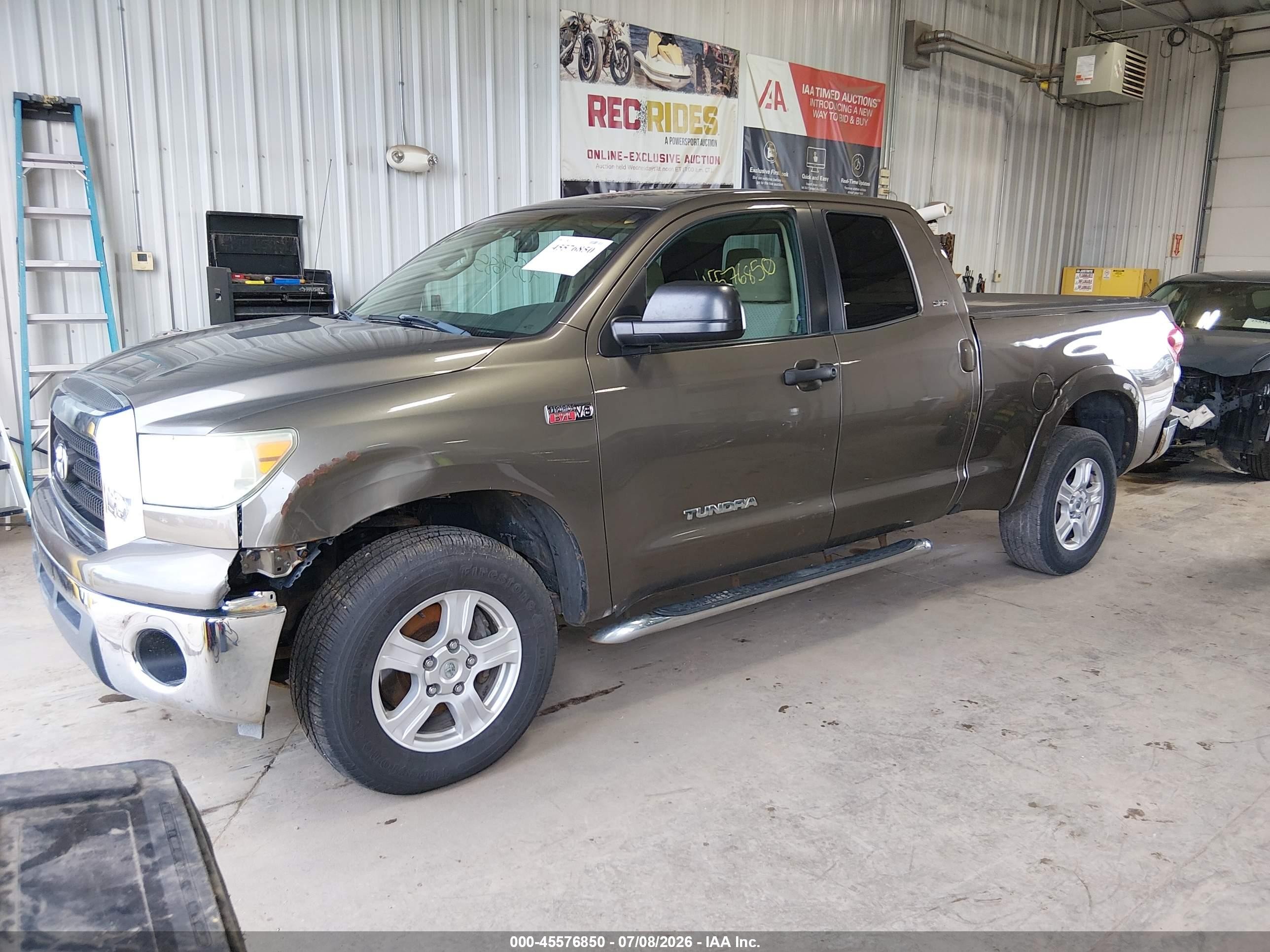 2007 Toyota Tundra Sr5 5.7l V8 Gray vin: 5TFBV54137X007133