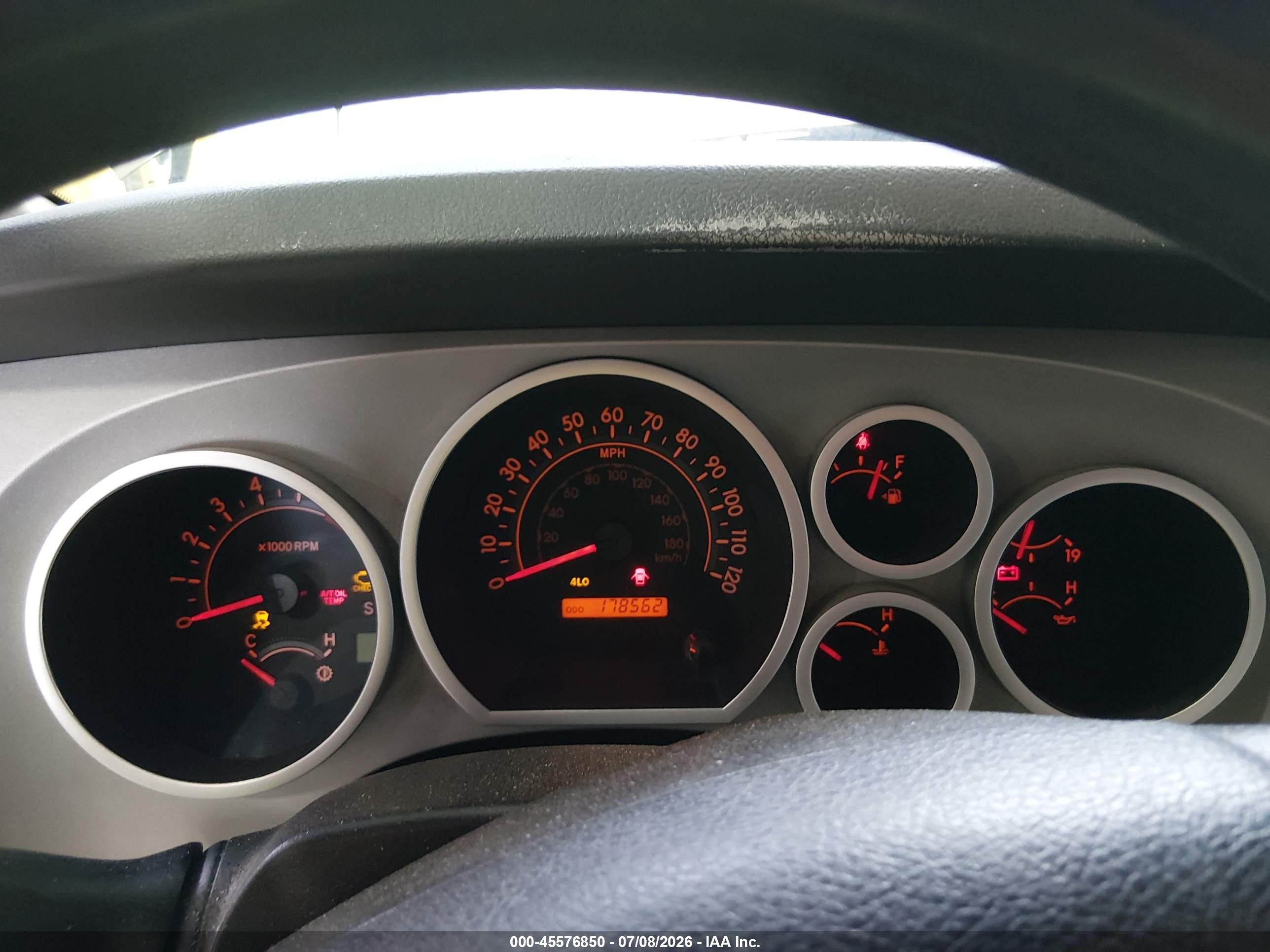 2007 Toyota Tundra Sr5 5.7l V8 Gray vin: 5TFBV54137X007133