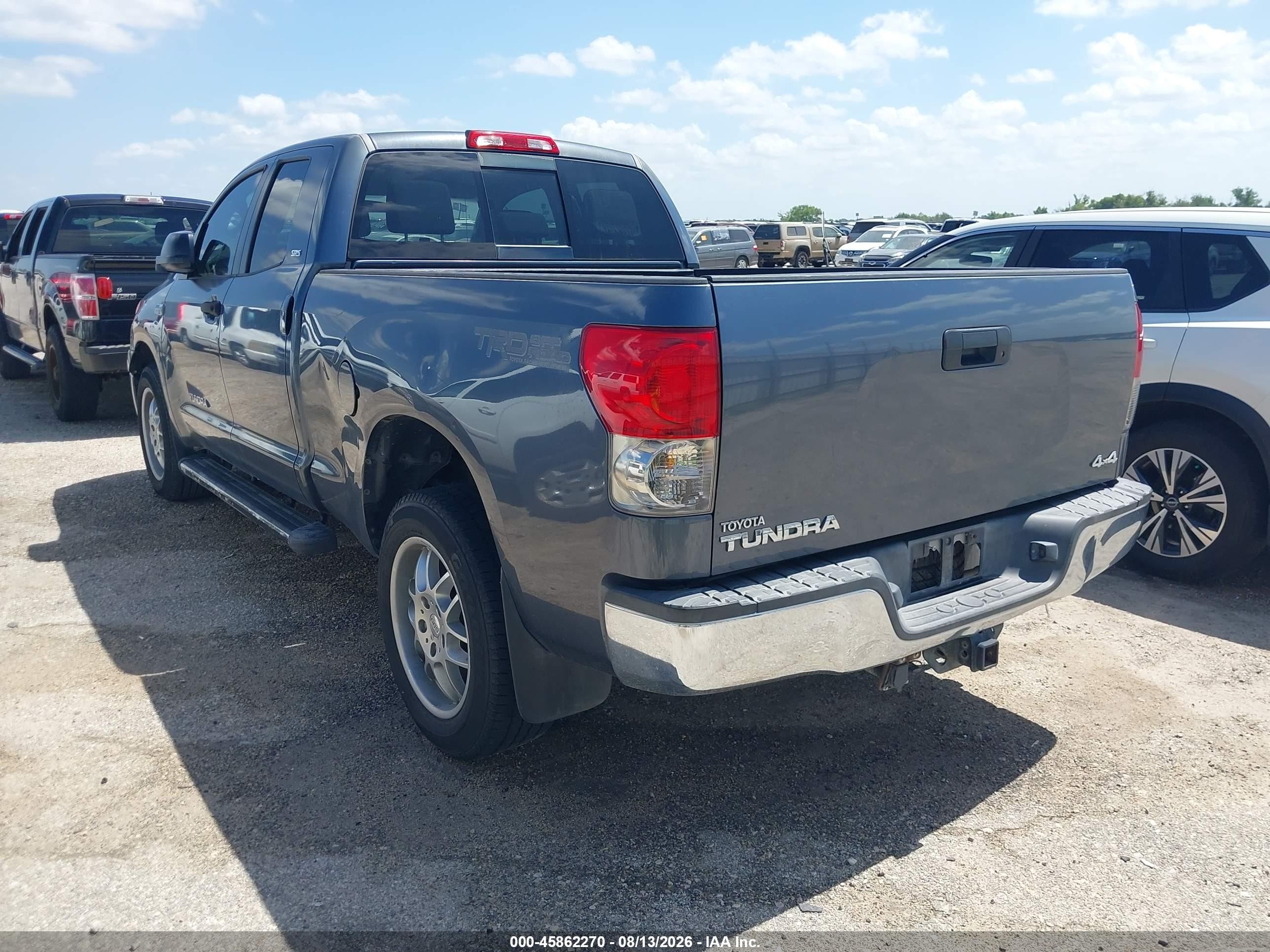 2007 Toyota Tundra Sr5 5.7l V8 Gray vin: 5TFBV54137X018973