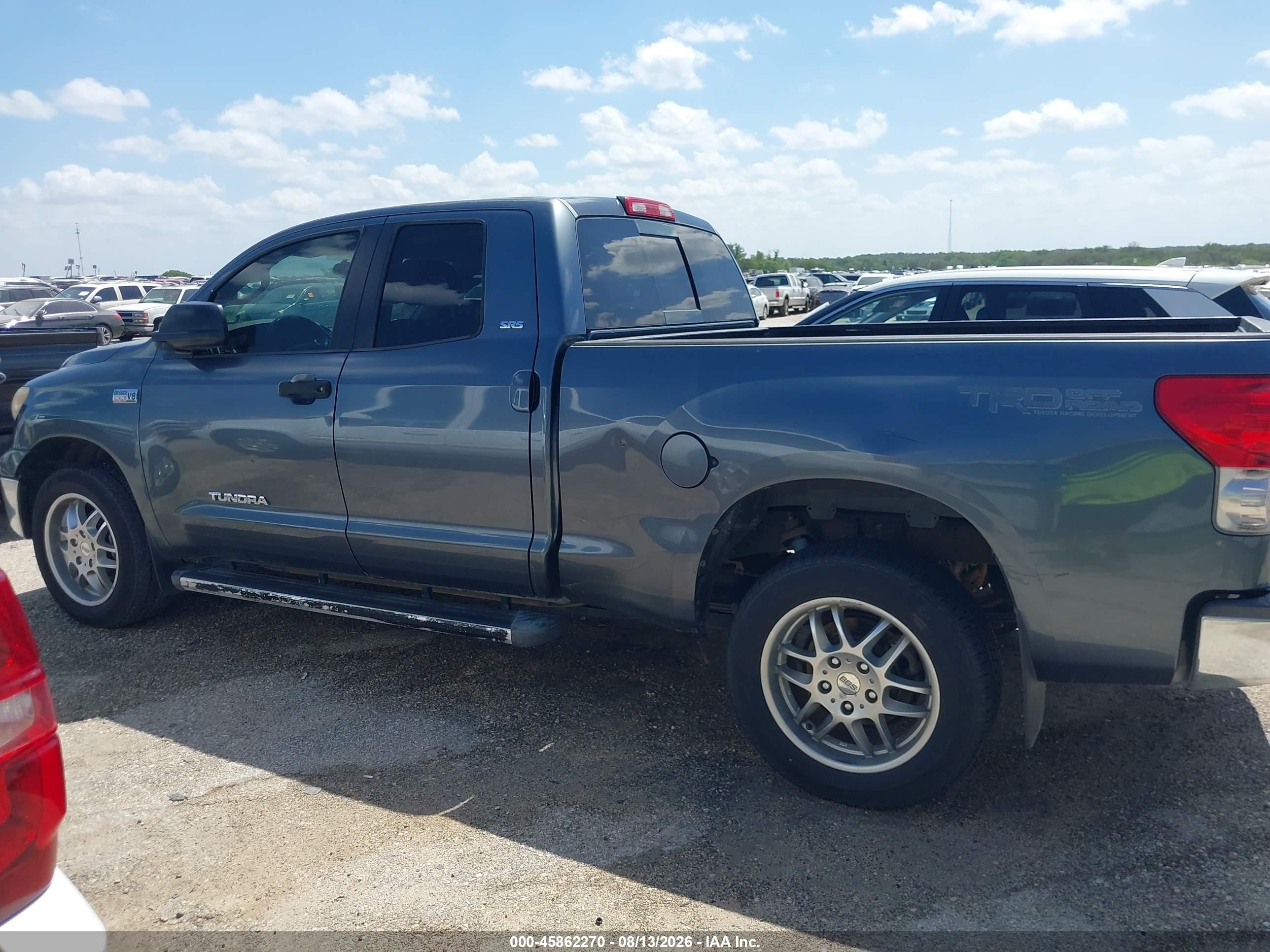2007 Toyota Tundra Sr5 5.7l V8 Gray vin: 5TFBV54137X018973