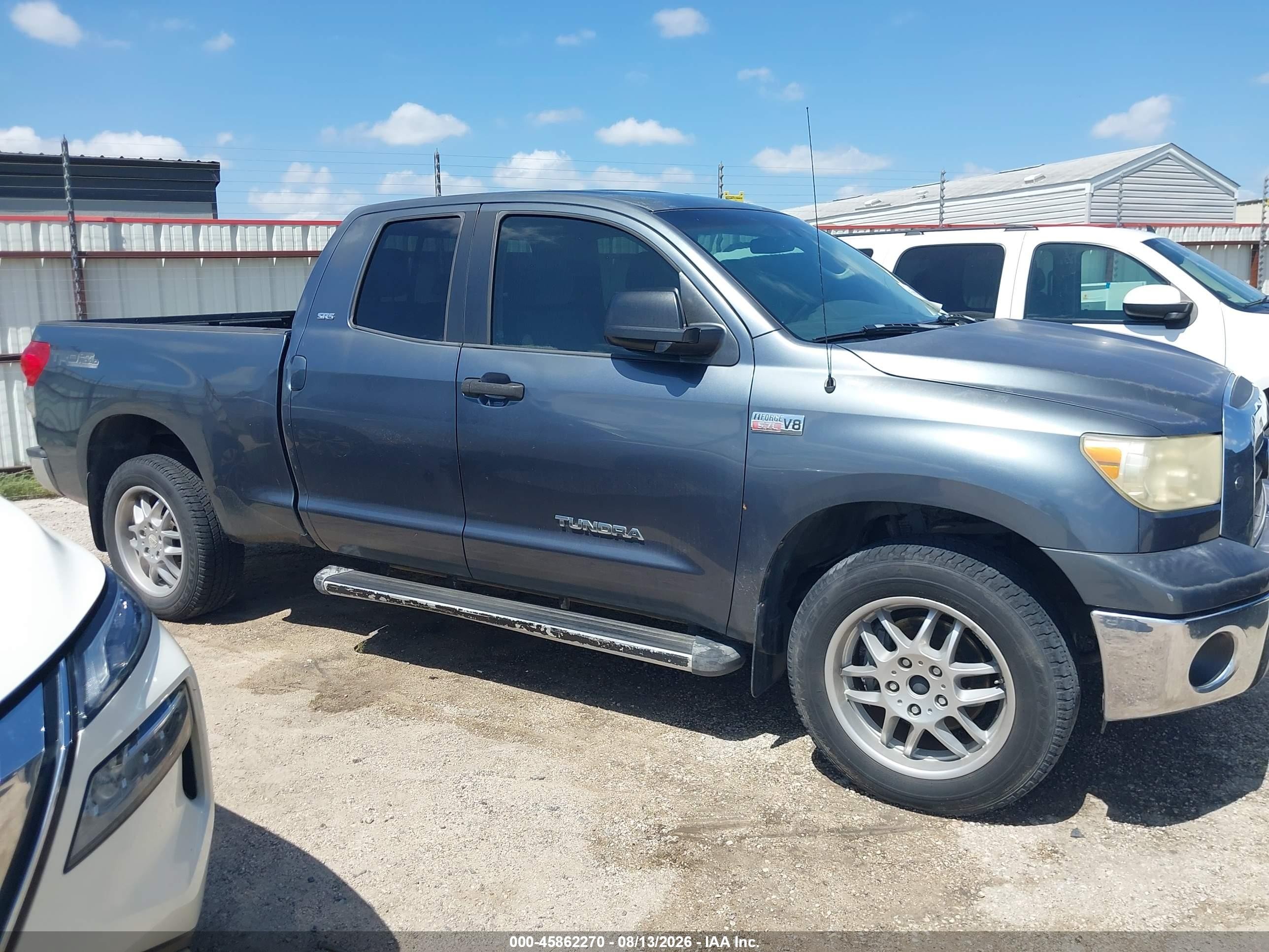 2007 Toyota Tundra Sr5 5.7l V8 Gray vin: 5TFBV54137X018973
