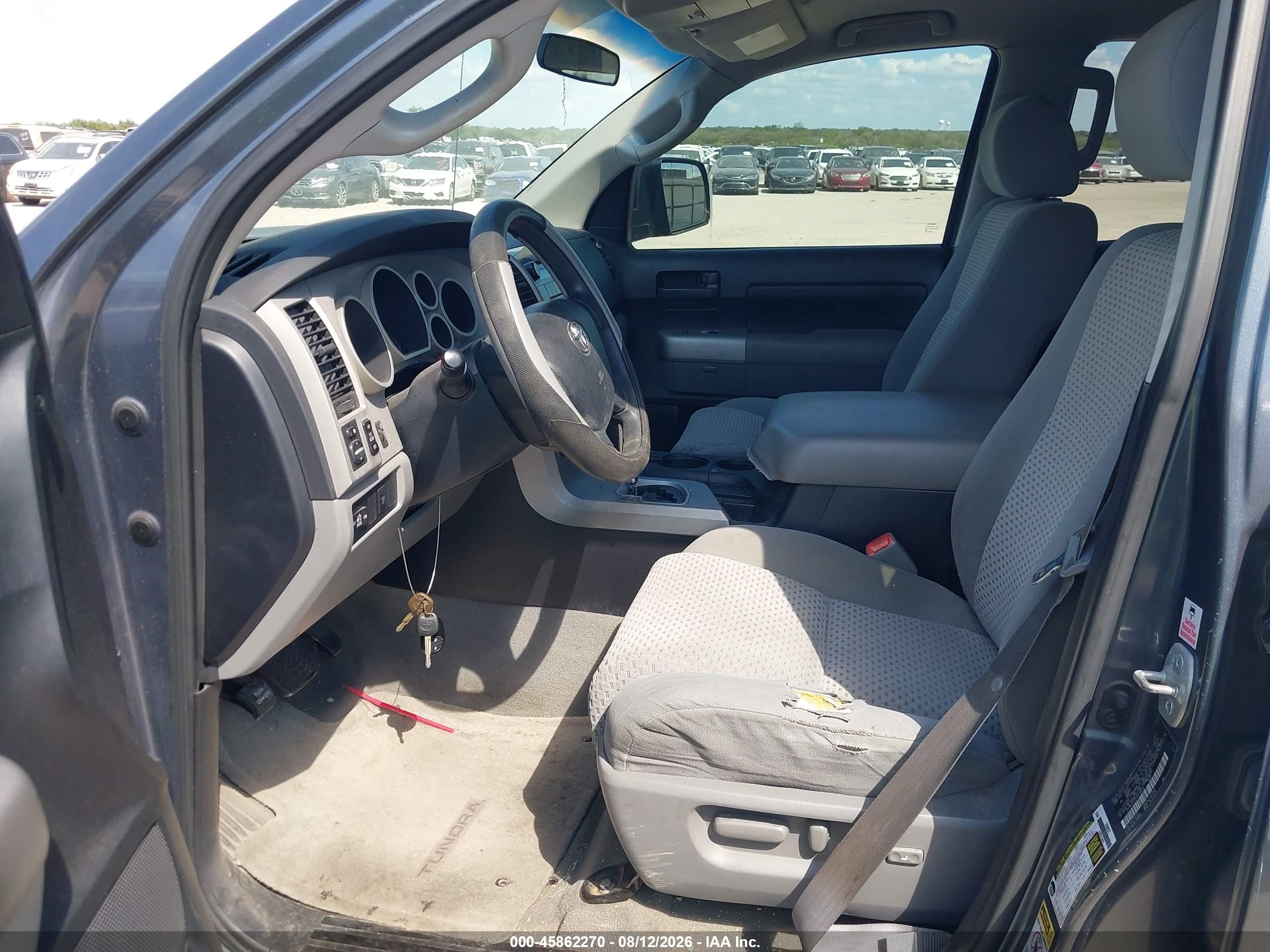 2007 Toyota Tundra Sr5 5.7l V8 Gray vin: 5TFBV54137X018973