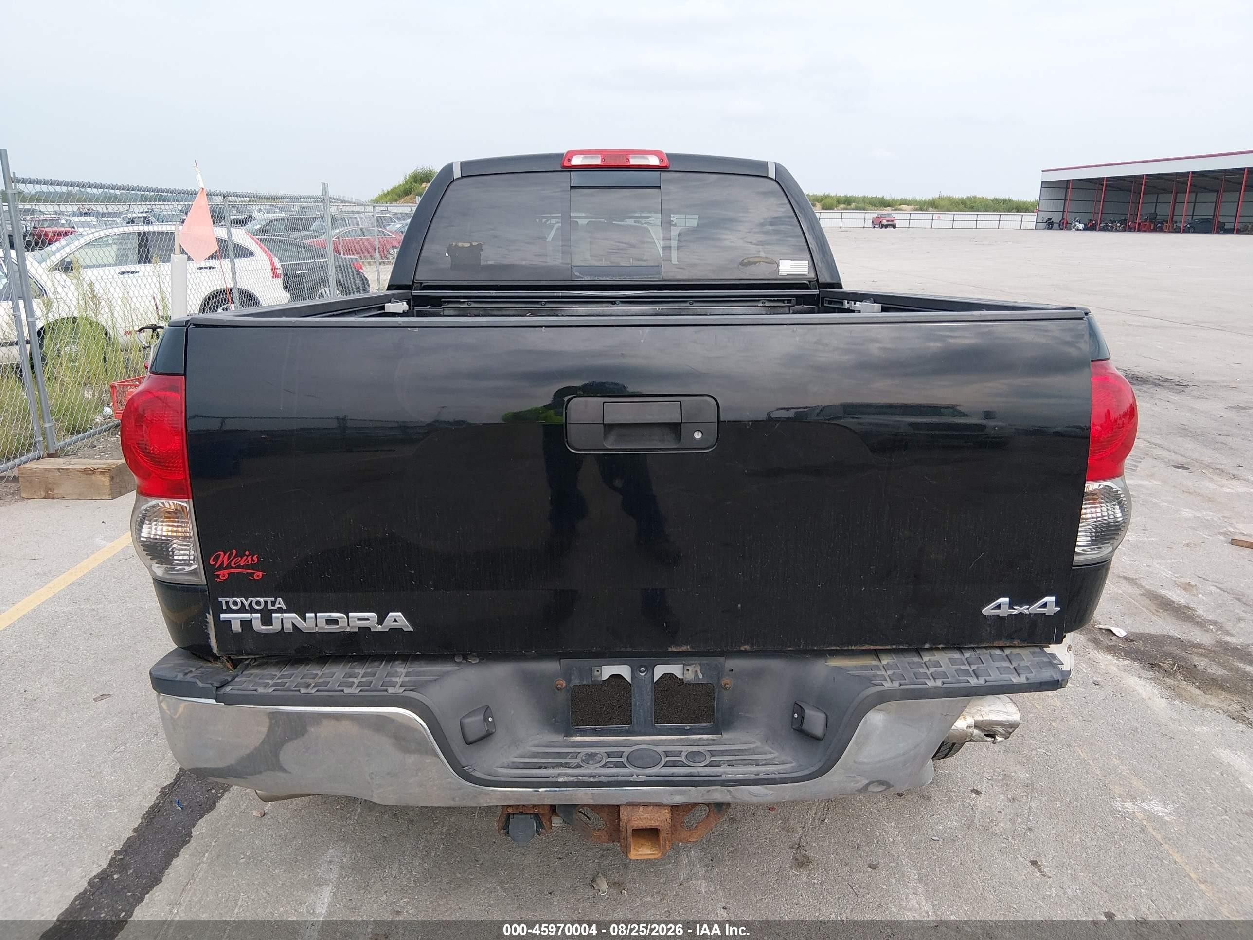 2007 Toyota Tundra Sr5 5.7l V8 Black vin: 5TFBV54137X019847