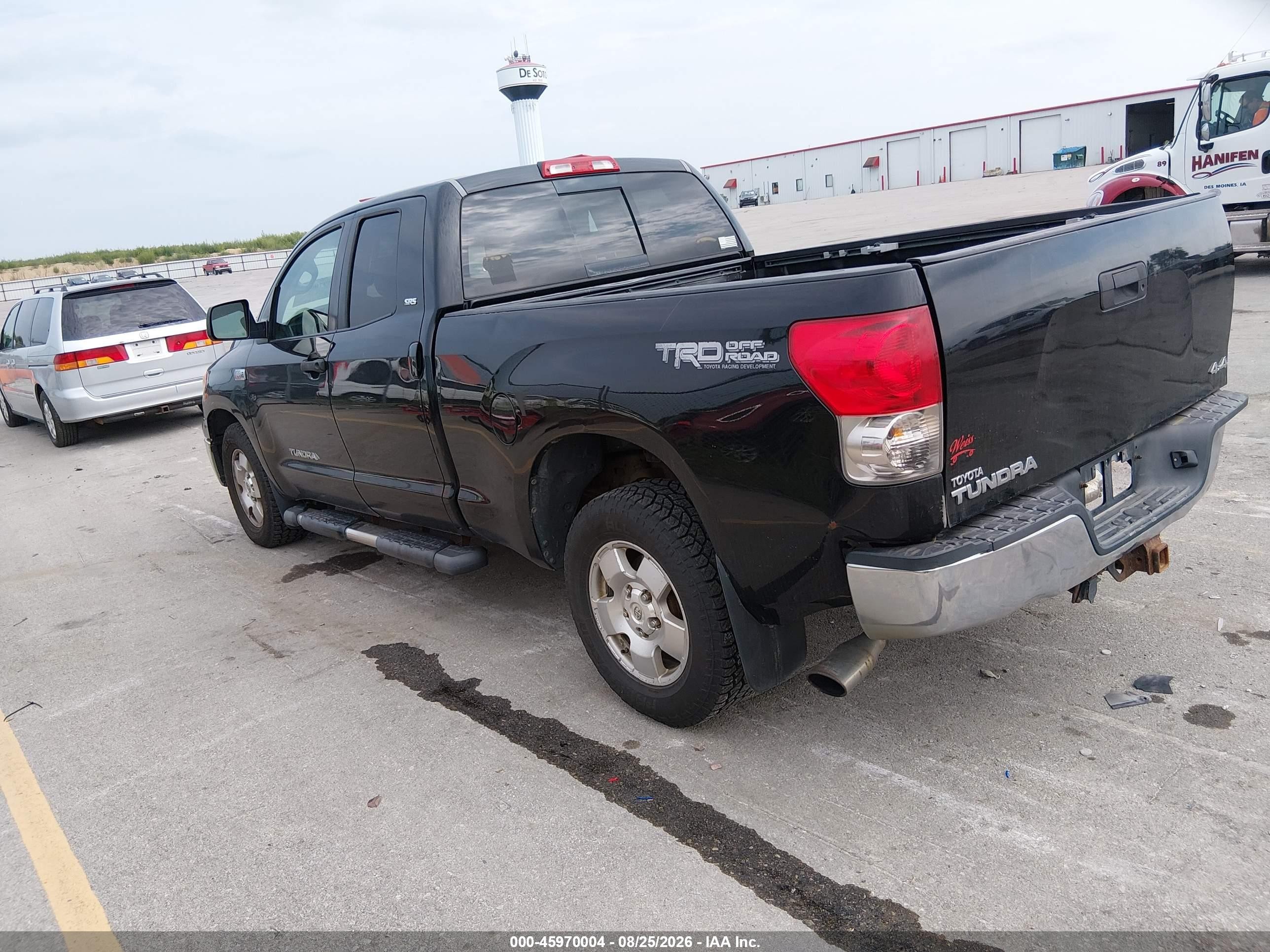 2007 Toyota Tundra Sr5 5.7l V8 Black vin: 5TFBV54137X019847