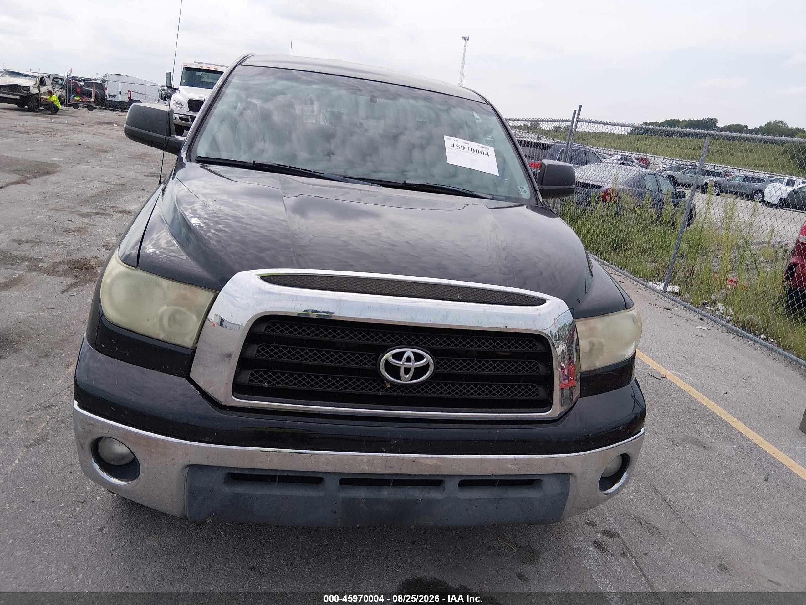 2007 Toyota Tundra Sr5 5.7l V8 Black vin: 5TFBV54137X019847