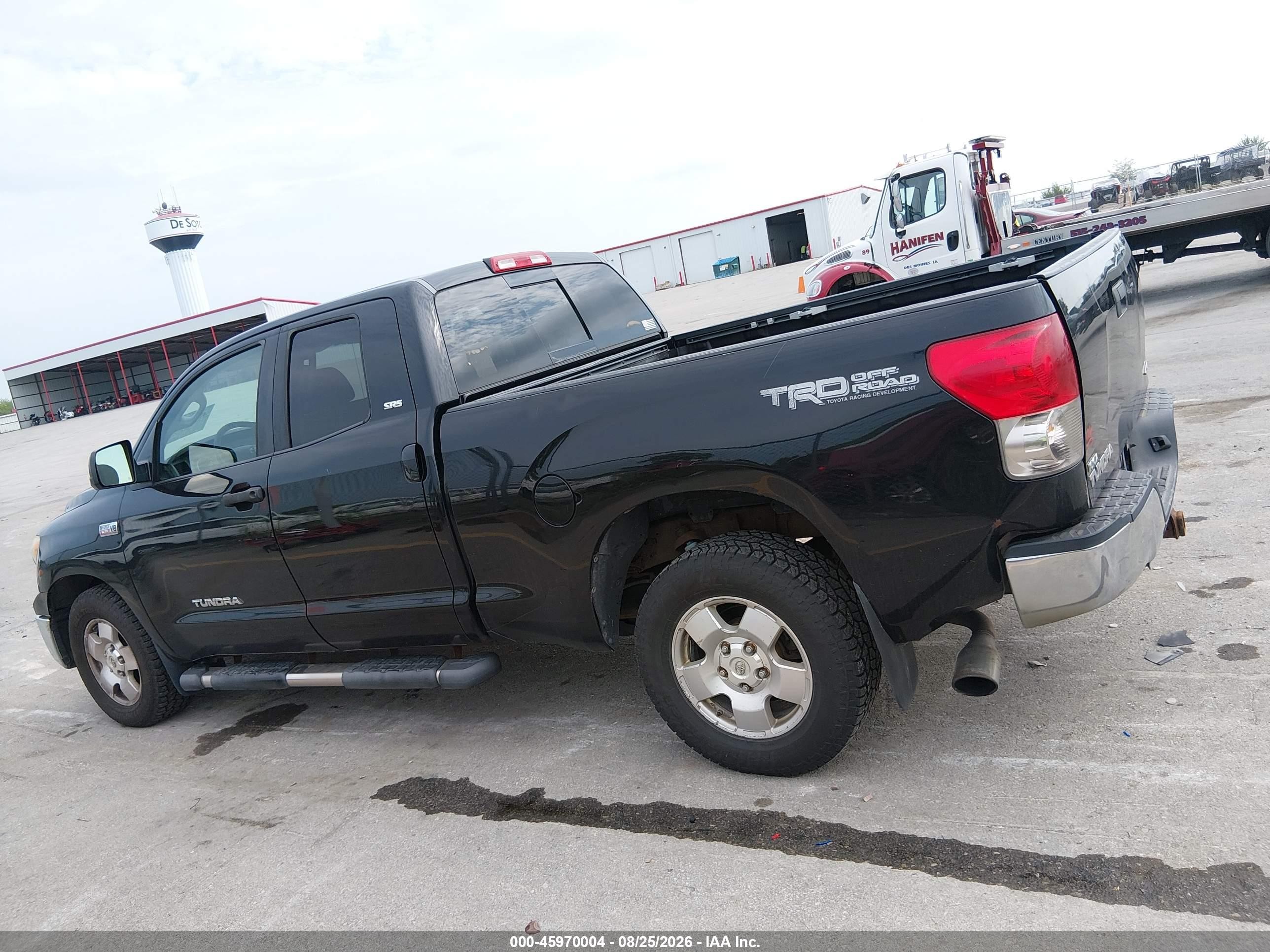 2007 Toyota Tundra Sr5 5.7l V8 Black vin: 5TFBV54137X019847
