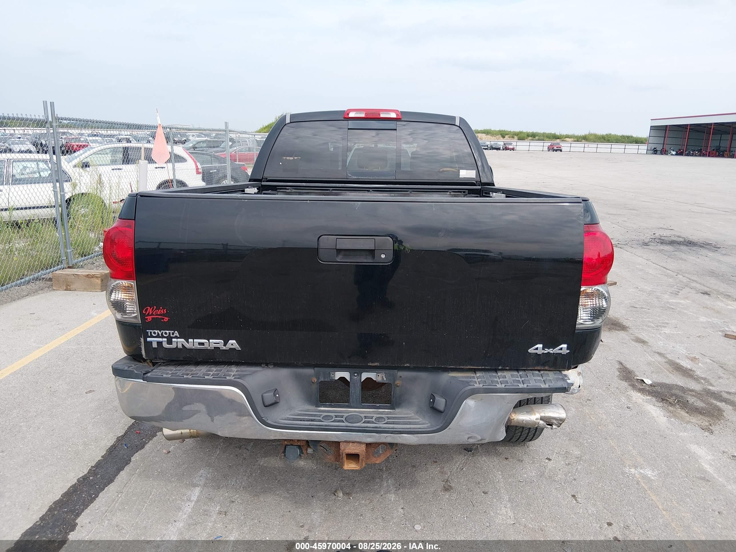 2007 Toyota Tundra Sr5 5.7l V8 Black vin: 5TFBV54137X019847