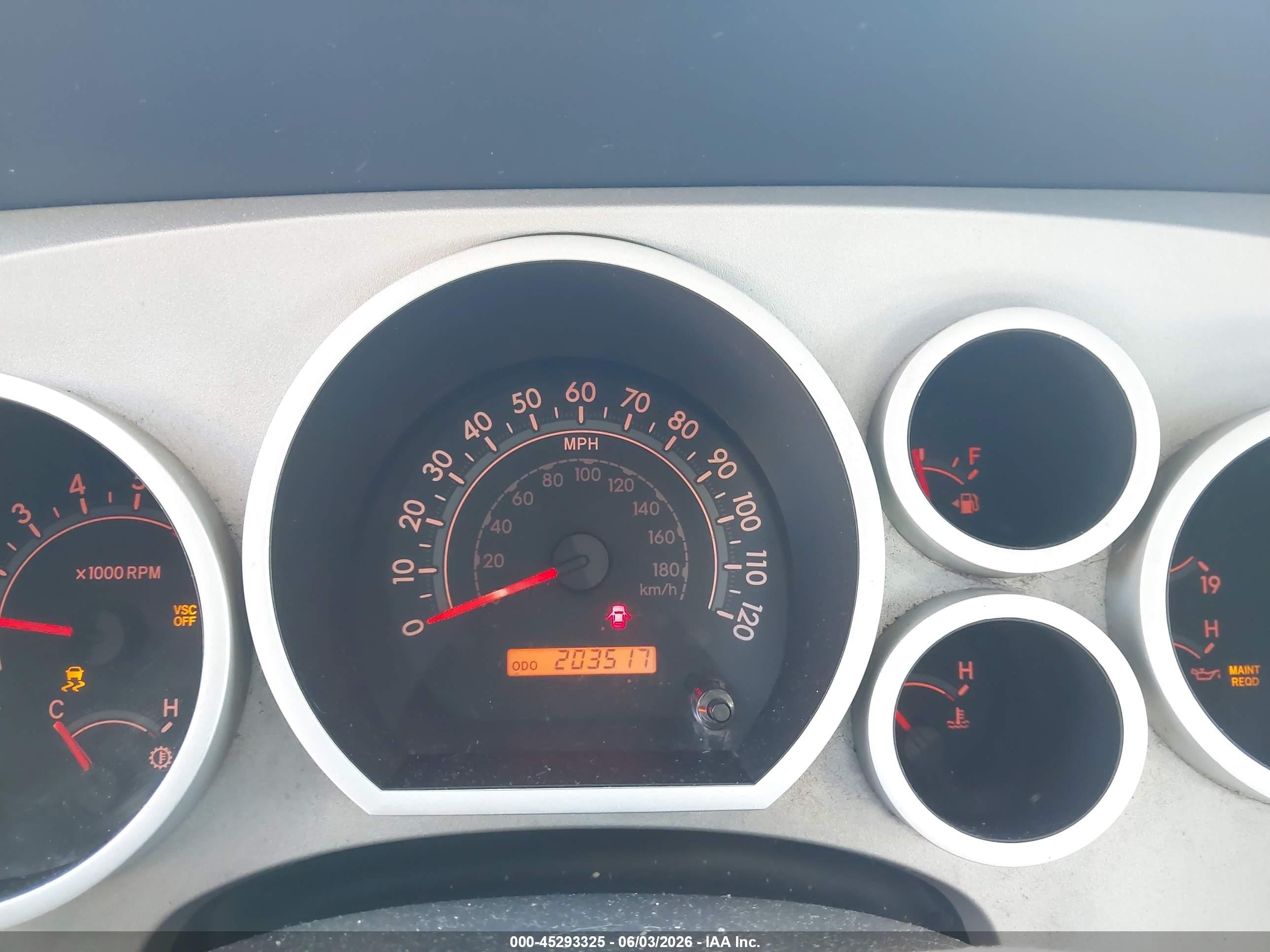 2007 Toyota Tundra Sr5 5.7l V8 Red vin: 5TFBV54137X023994