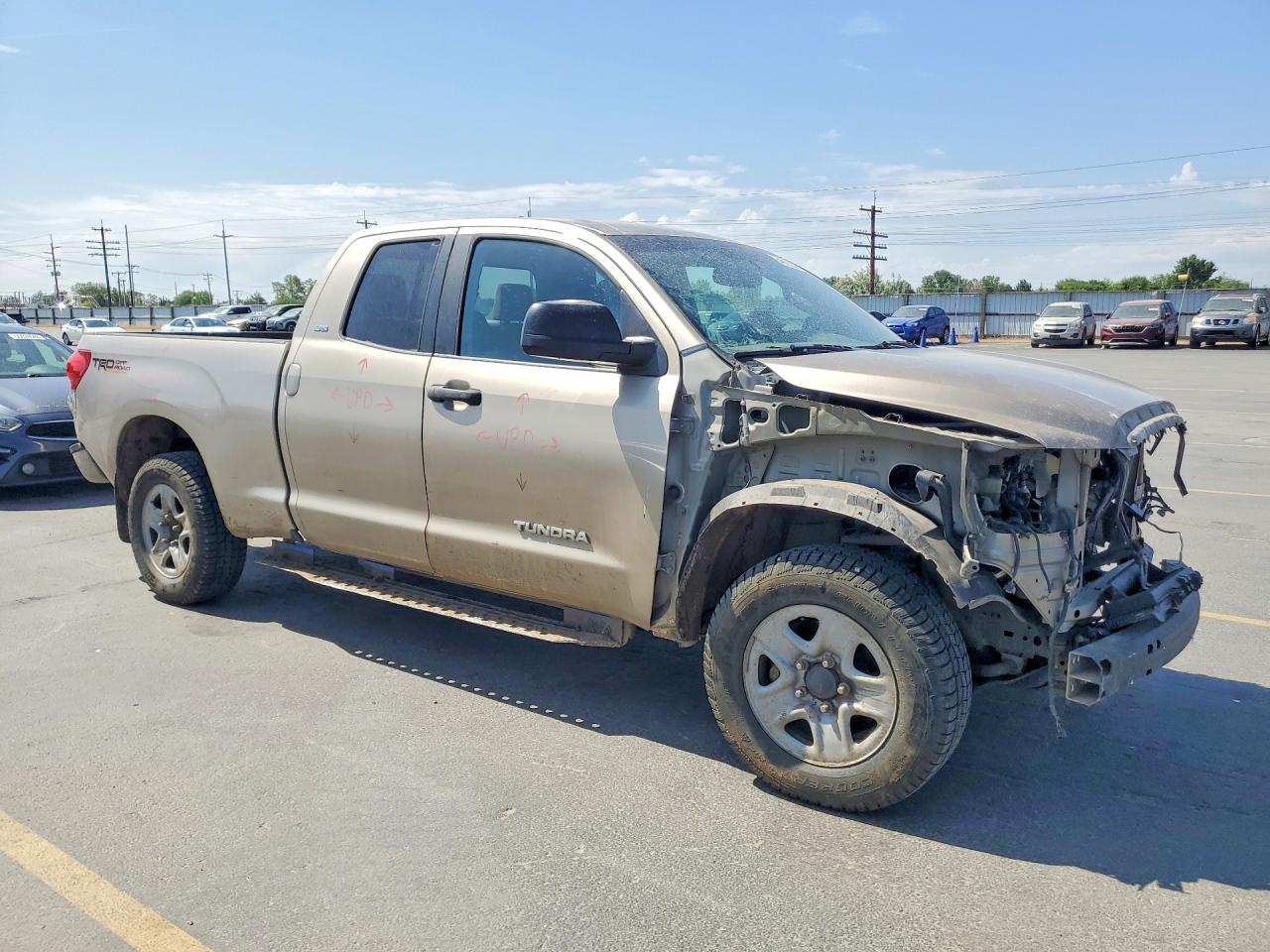 2007 Toyota Tundra Double Cab Sr5 Gold vin: 5TFBV54137X028127