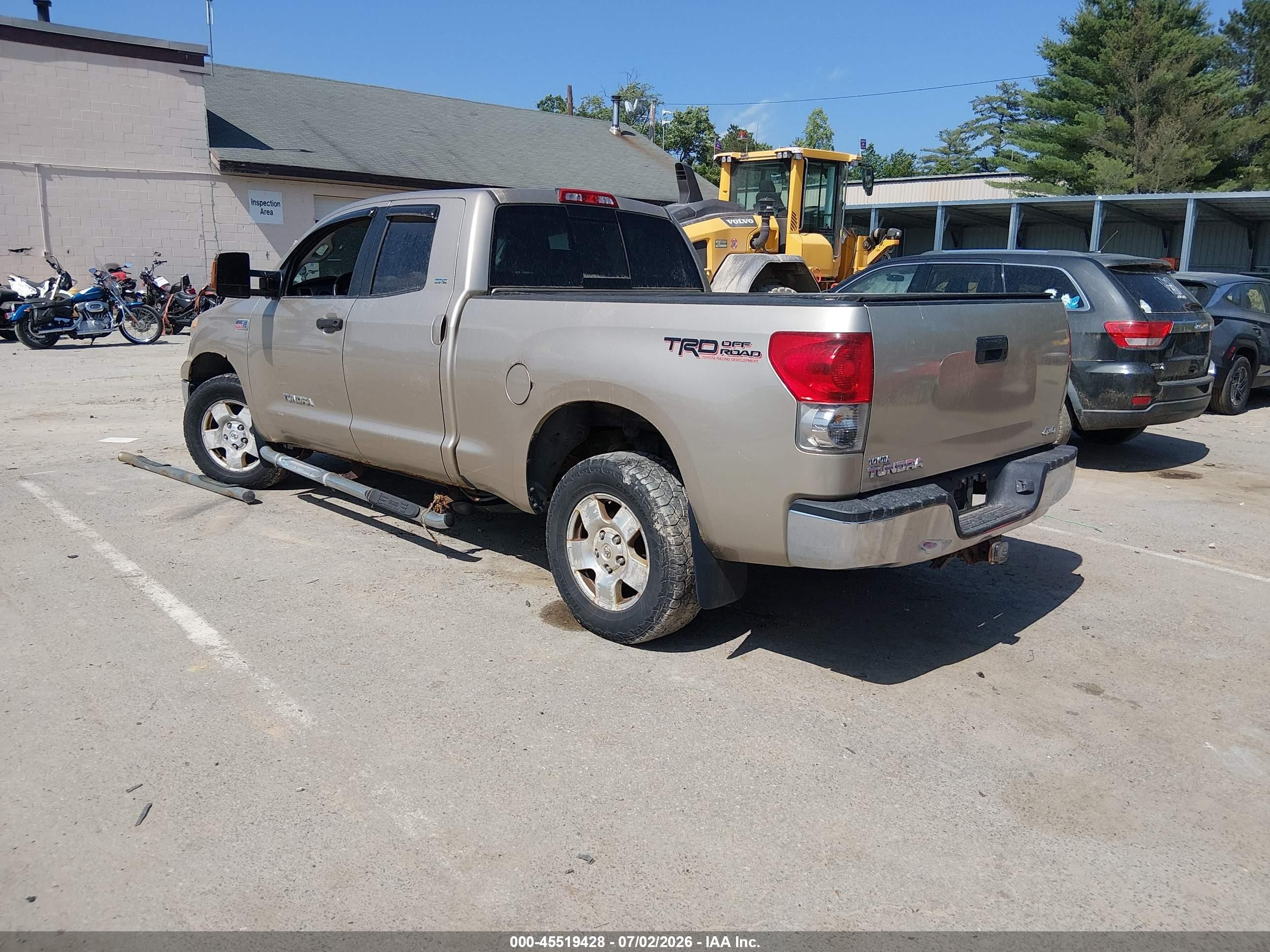 2008 Toyota Tundra Sr5 5.7l V8 Tan vin: 5TFBV54138X066944