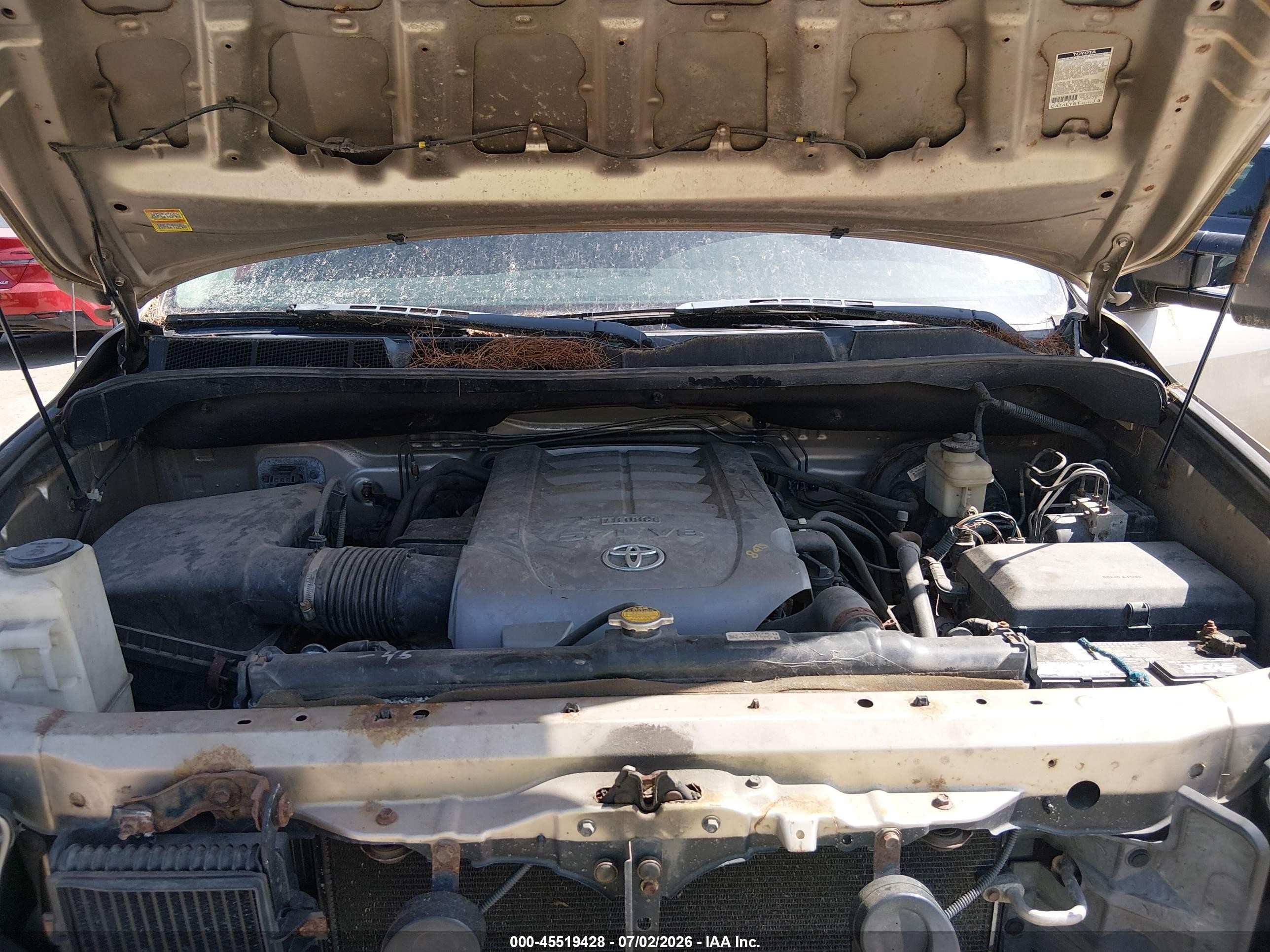 2008 Toyota Tundra Sr5 5.7l V8 Tan vin: 5TFBV54138X066944
