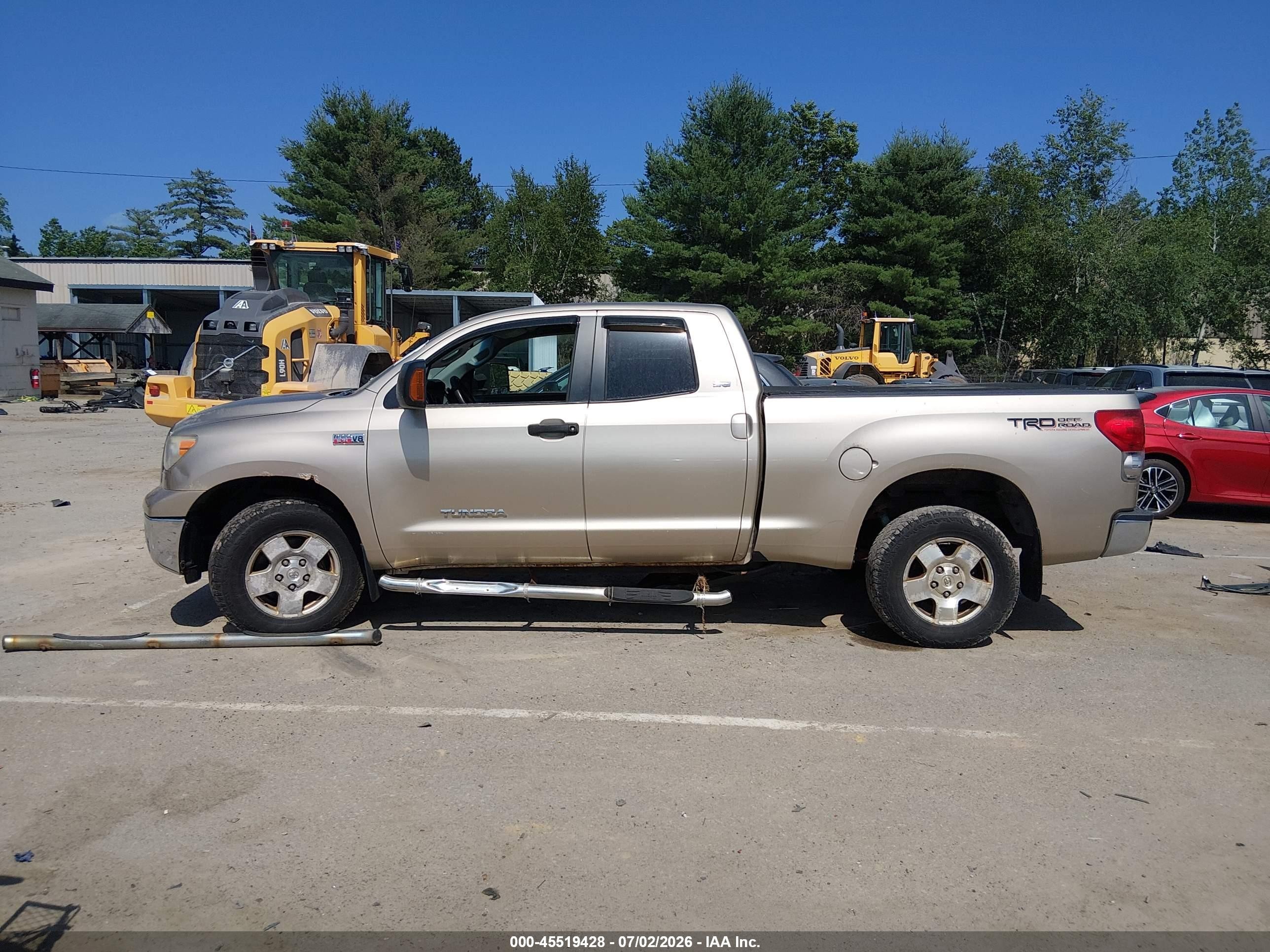 2008 Toyota Tundra Sr5 5.7l V8 Tan vin: 5TFBV54138X066944