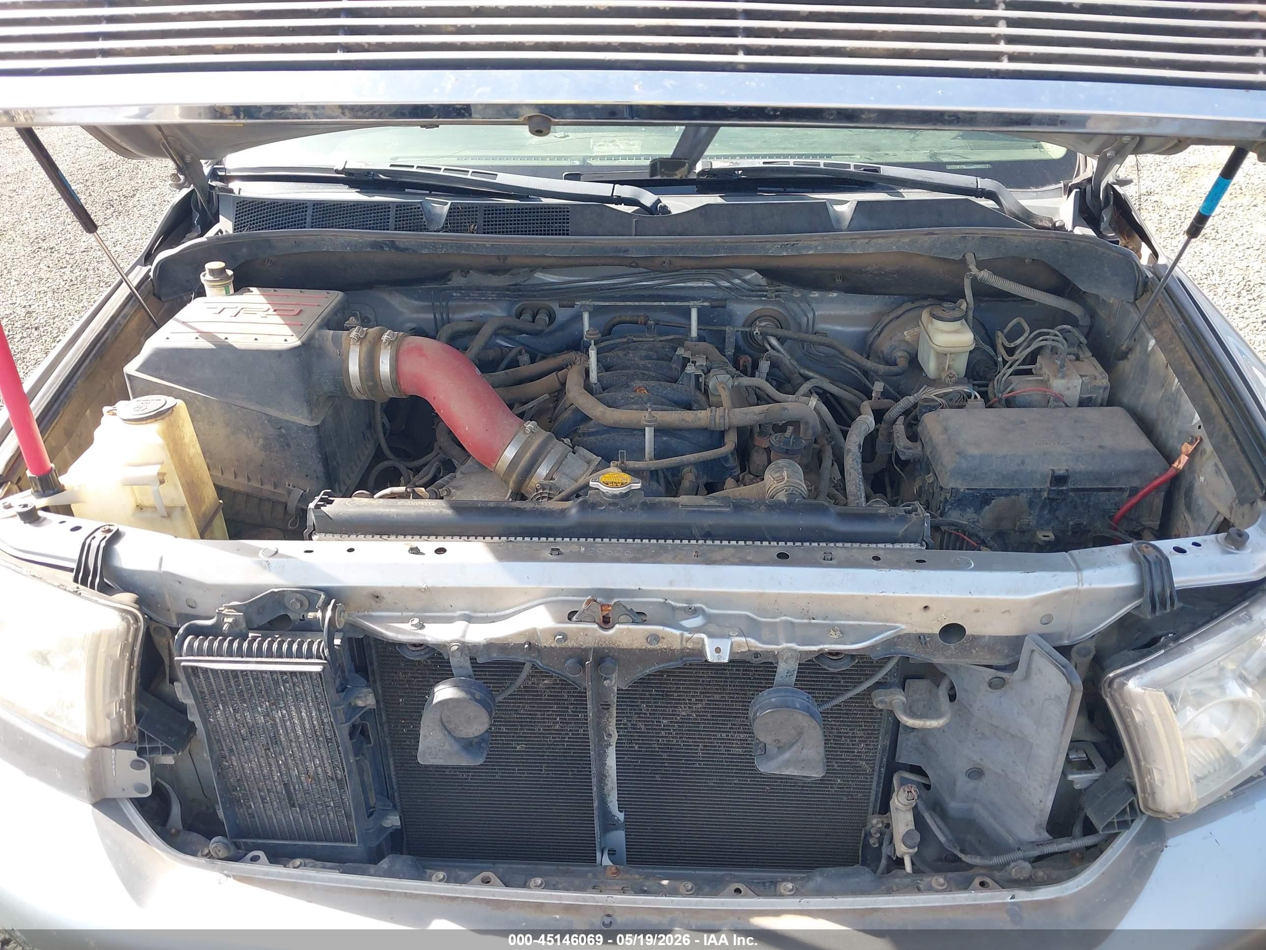 2009 Toyota Tundra Sr5 5.7l V8 Silver vin: 5TFBV54139X084149