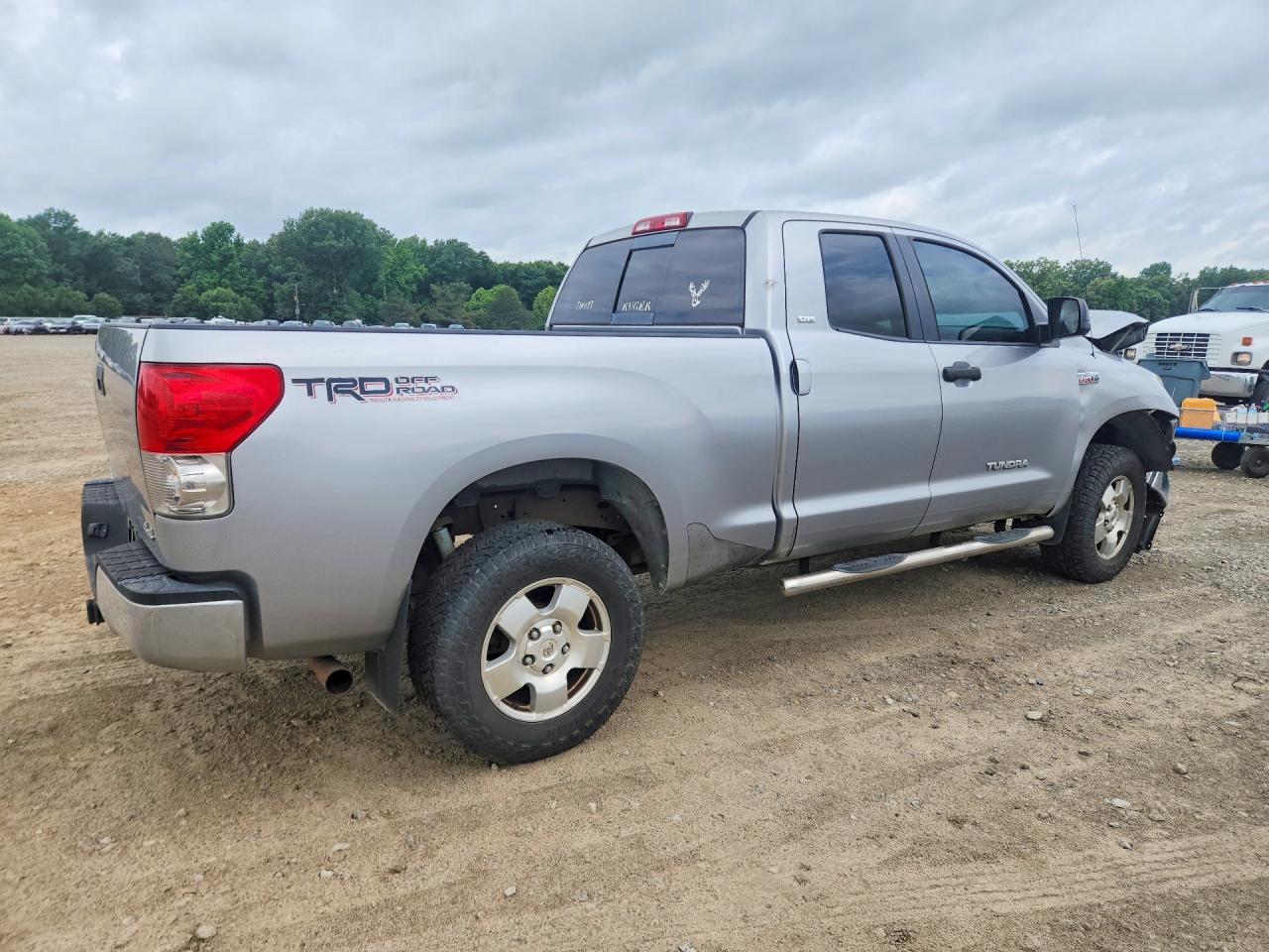 2007 Toyota Tundra Double Cab Sr5 Silver vin: 5TFBV54147X020750