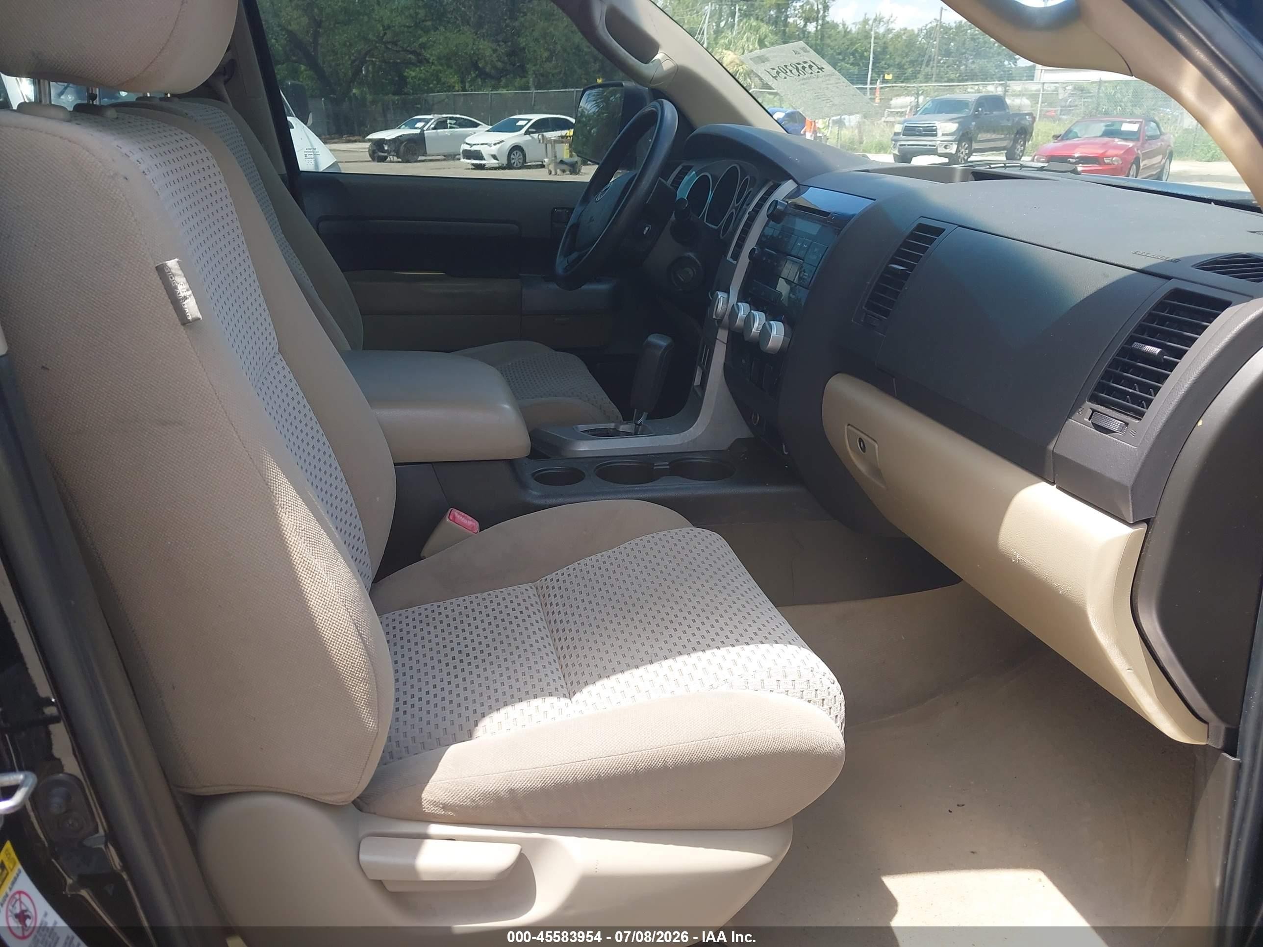 2007 Toyota Tundra Sr5 5.7l V8 Black vin: 5TFBV54147X021350