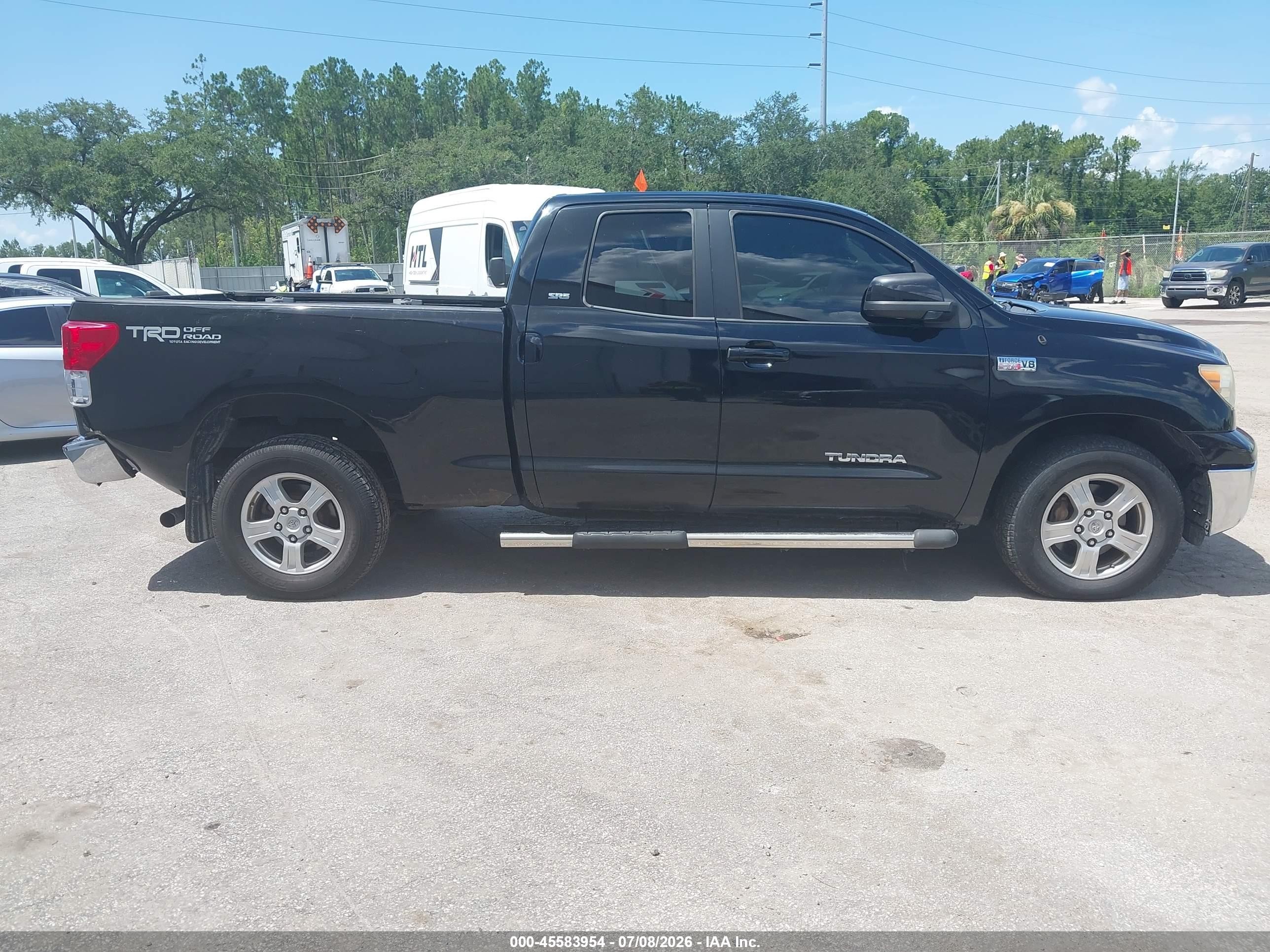 2007 Toyota Tundra Sr5 5.7l V8 Black vin: 5TFBV54147X021350