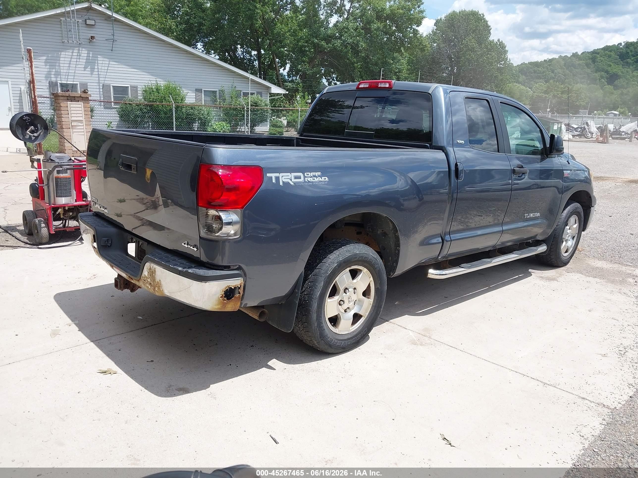 2007 Toyota Tundra Sr5 5.7l V8 Gray vin: 5TFBV54157X021714