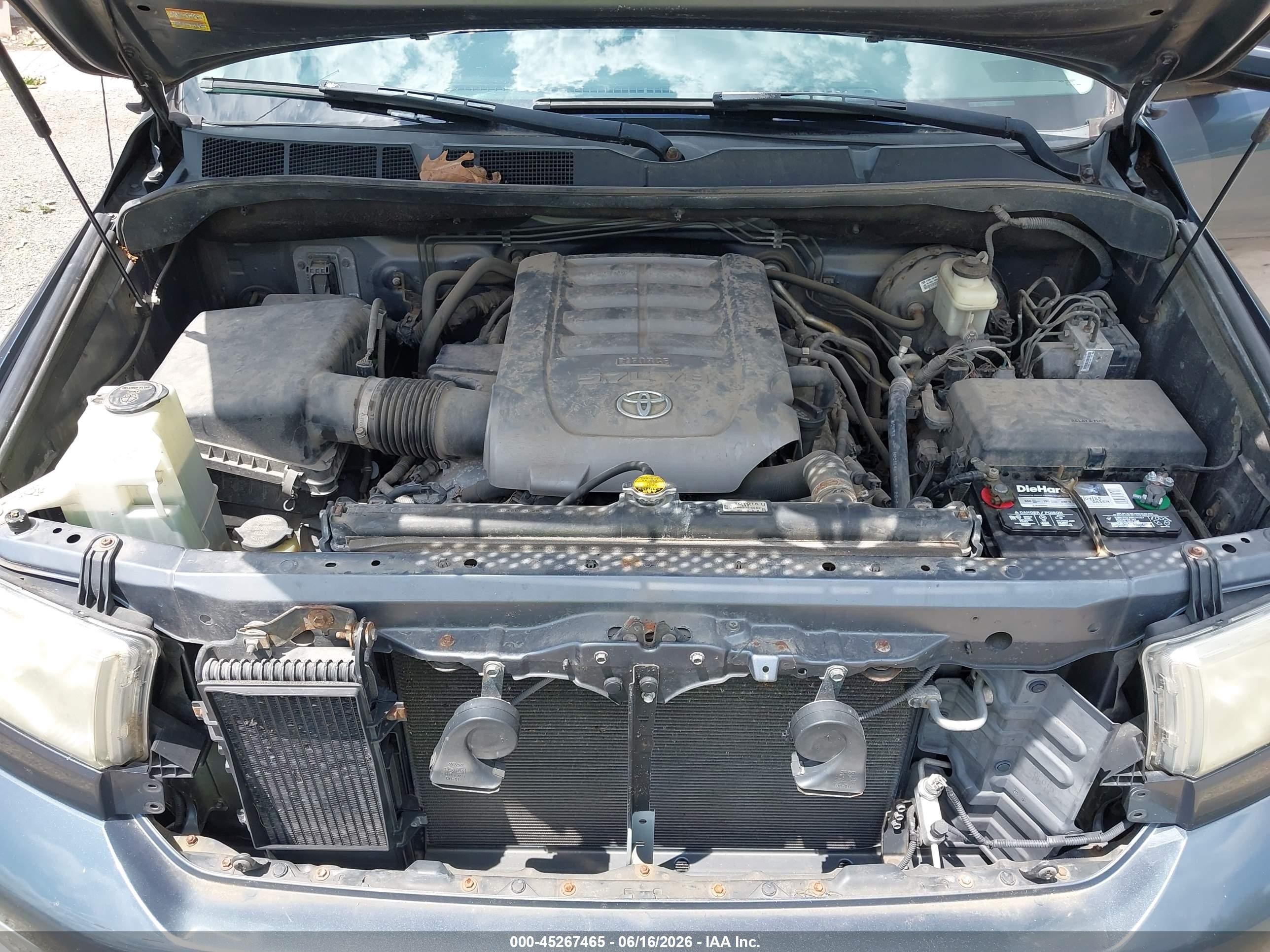 2007 Toyota Tundra Sr5 5.7l V8 Gray vin: 5TFBV54157X021714