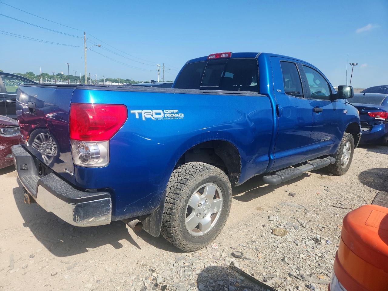 2008 Toyota Tundra Sr5 Синий vin: 5TFBV54158X069053