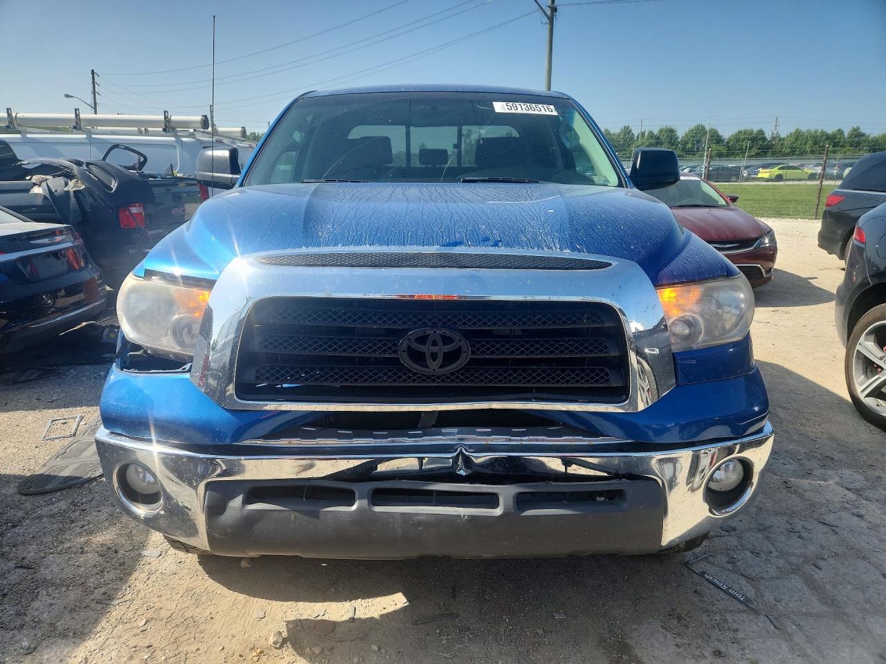 2008 Toyota Tundra Sr5 Синий vin: 5TFBV54158X069053