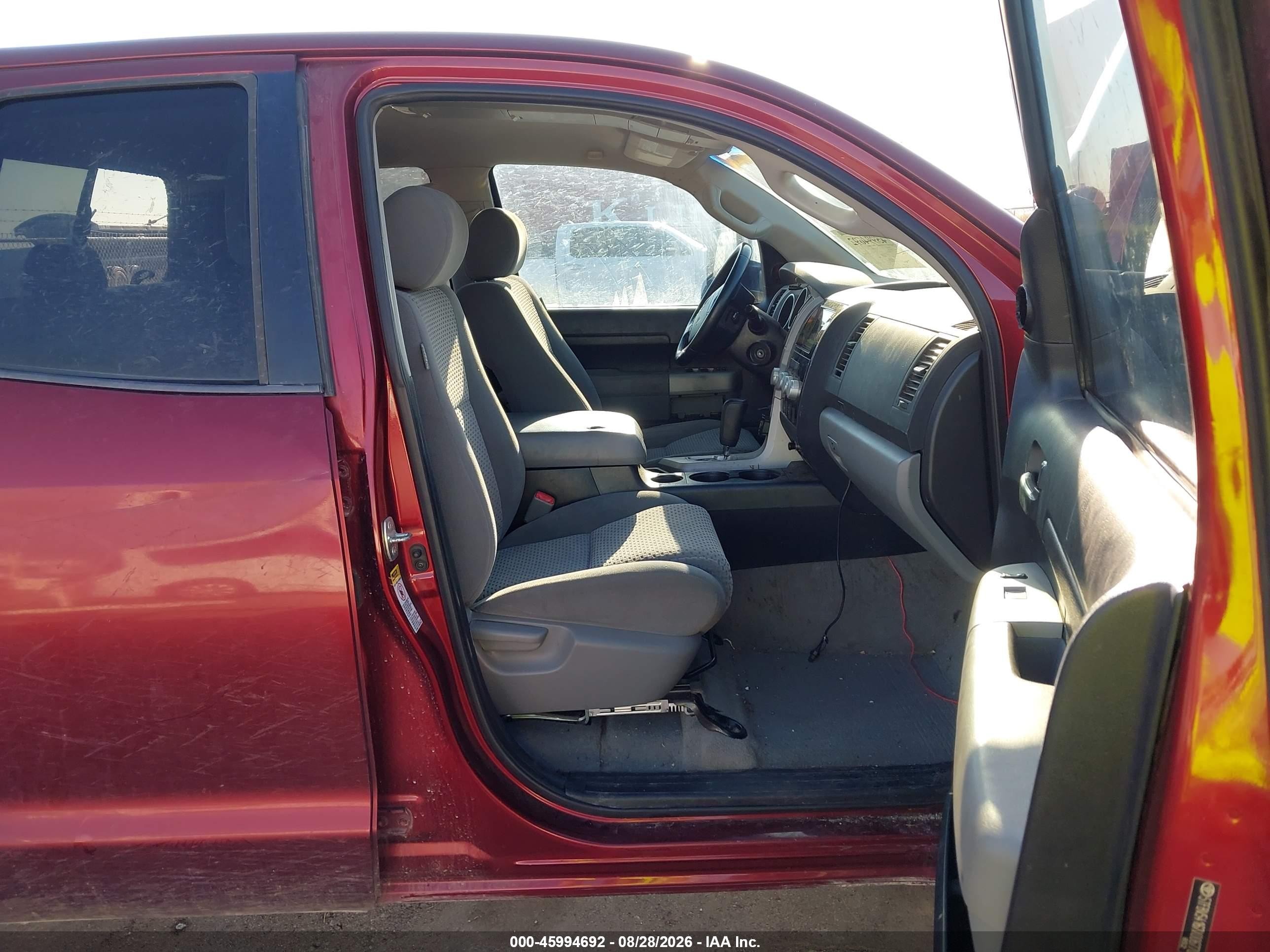 2007 Toyota Tundra Sr5 5.7l V8 Maroon vin: 5TFBV54167X006770