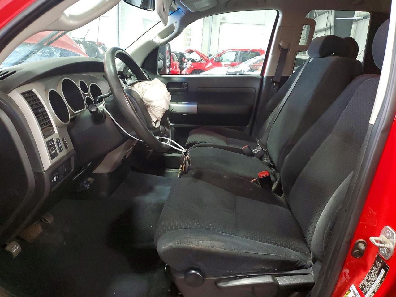 2007 Toyota Tundra Sr5 Red vin: 5TFBV54167X014593