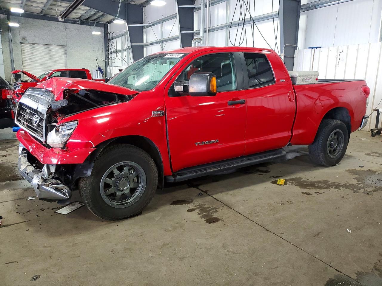 2007 Toyota Tundra Sr5 Red vin: 5TFBV54167X014593