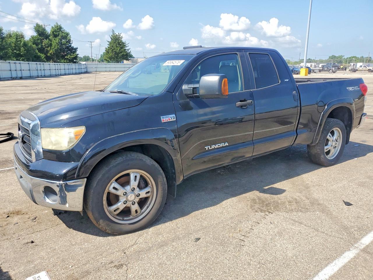 2007 Toyota Tundra Double Cab Sr5 Black vin: 5TFBV54167X016103