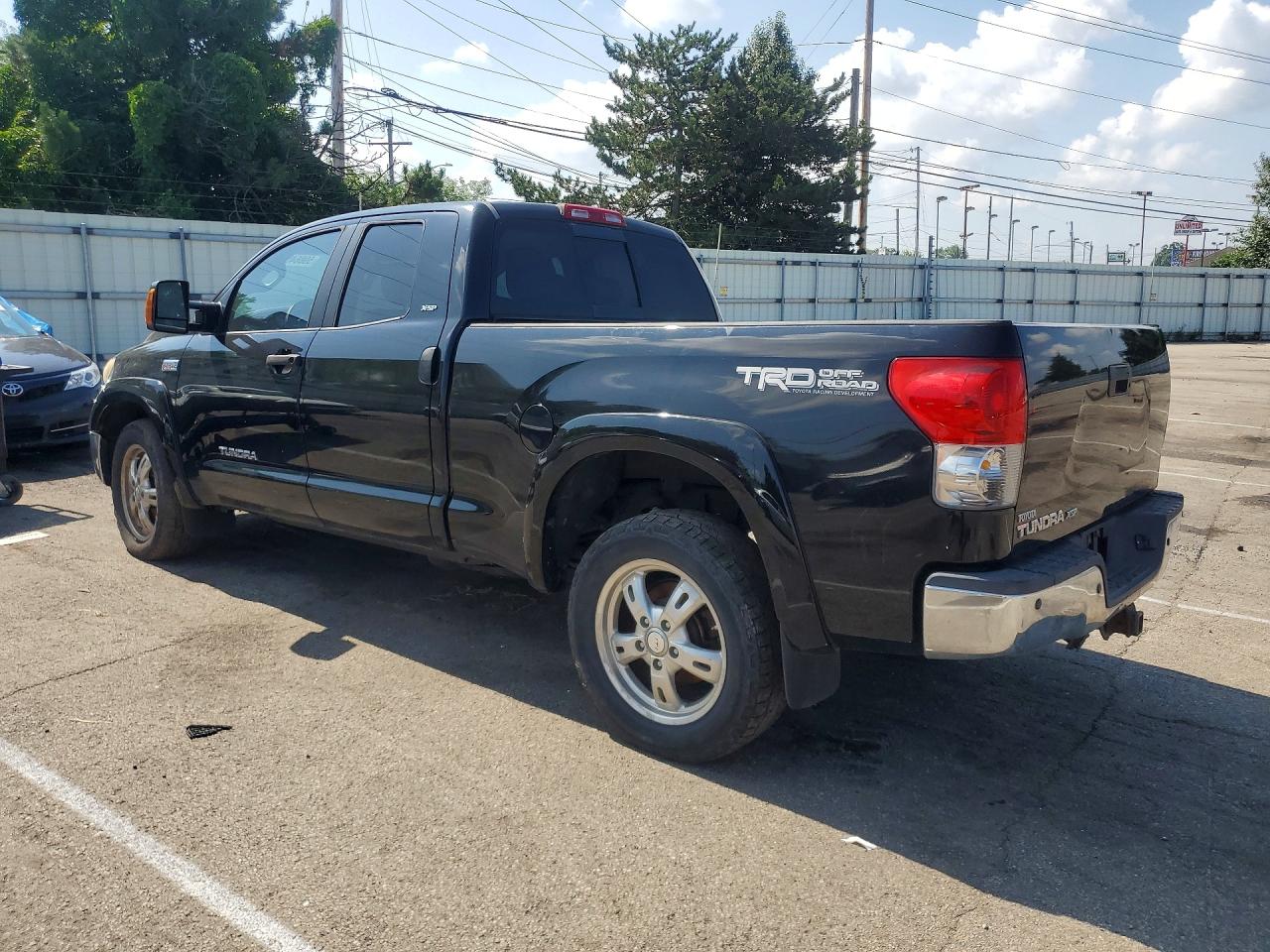 2007 Toyota Tundra Double Cab Sr5 Black vin: 5TFBV54167X016103