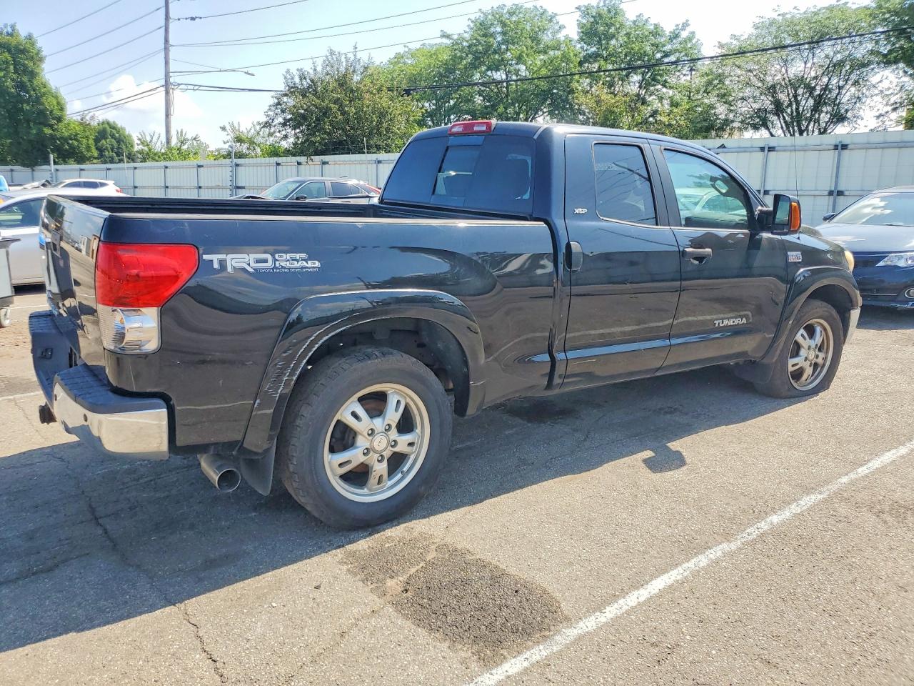 2007 Toyota Tundra Double Cab Sr5 Black vin: 5TFBV54167X016103