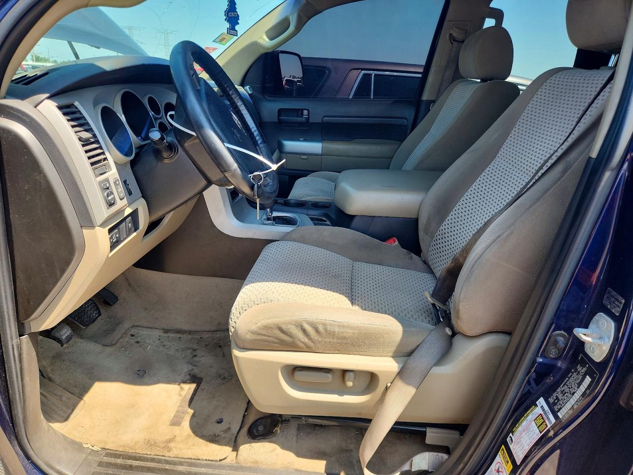 2007 Toyota Tundra Double Cab Sr5 Blue vin: 5TFBV54167X032365