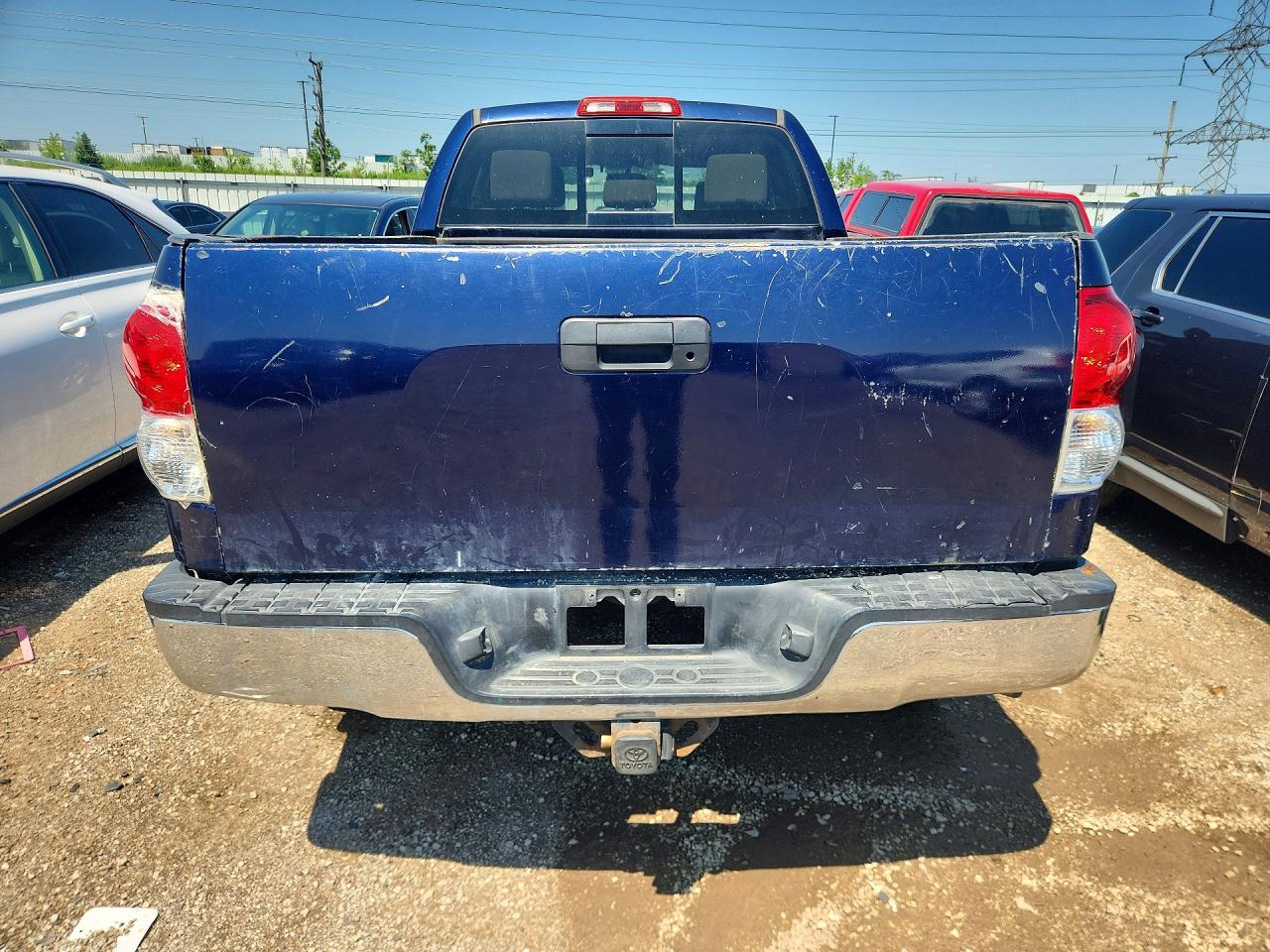 2007 Toyota Tundra Double Cab Sr5 Blue vin: 5TFBV54167X032365
