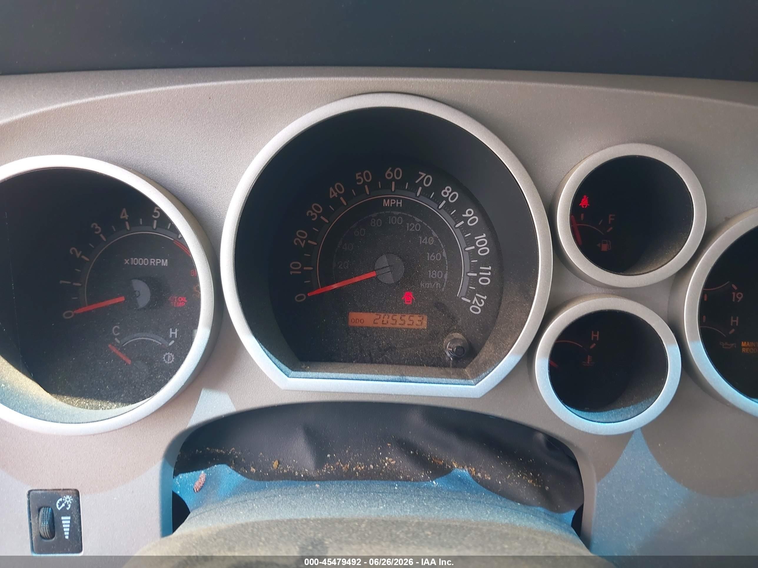 2008 Toyota Tundra Sr5 5.7l V8 Gray vin: 5TFBV54168X044792