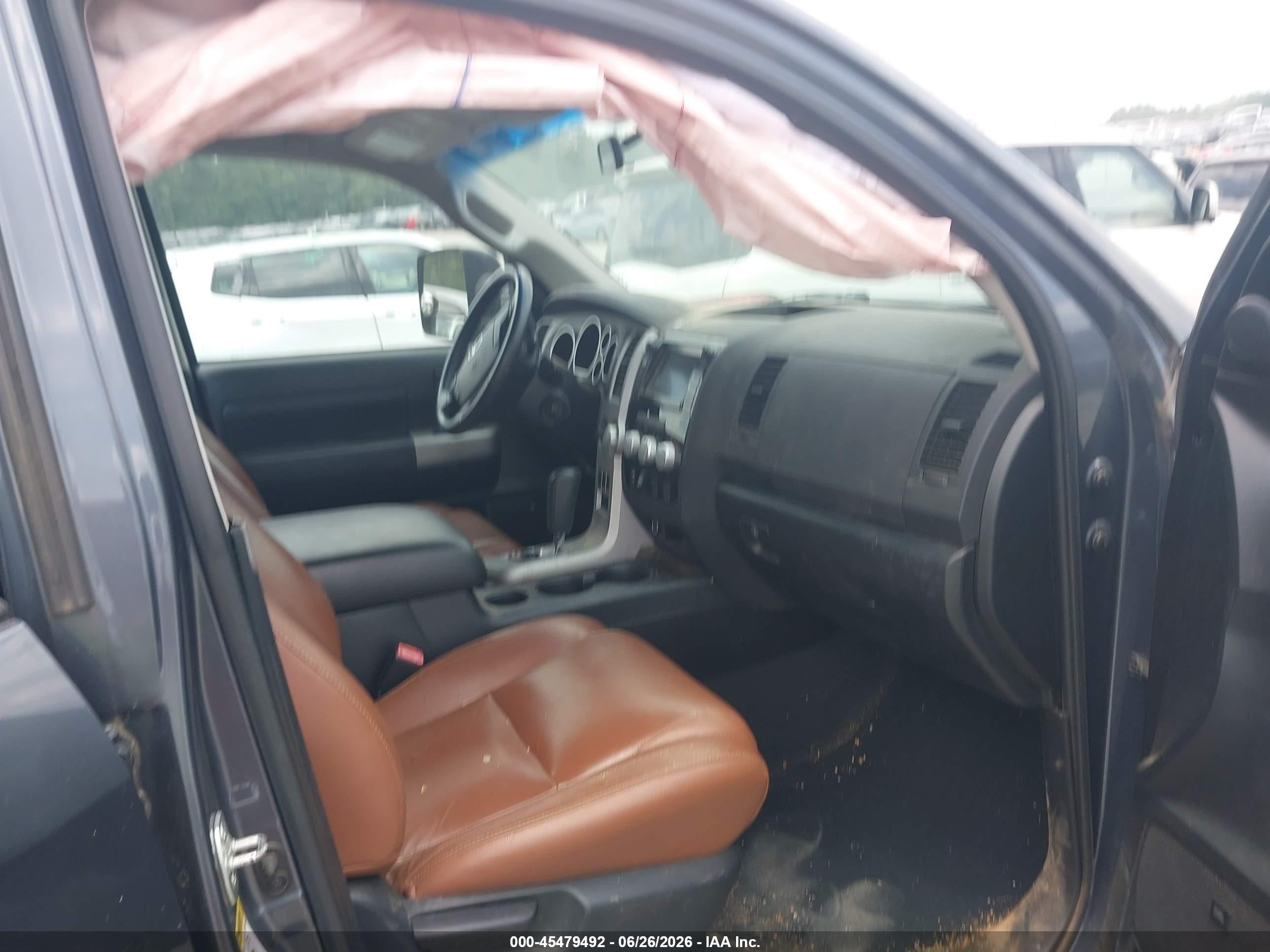2008 Toyota Tundra Sr5 5.7l V8 Gray vin: 5TFBV54168X044792