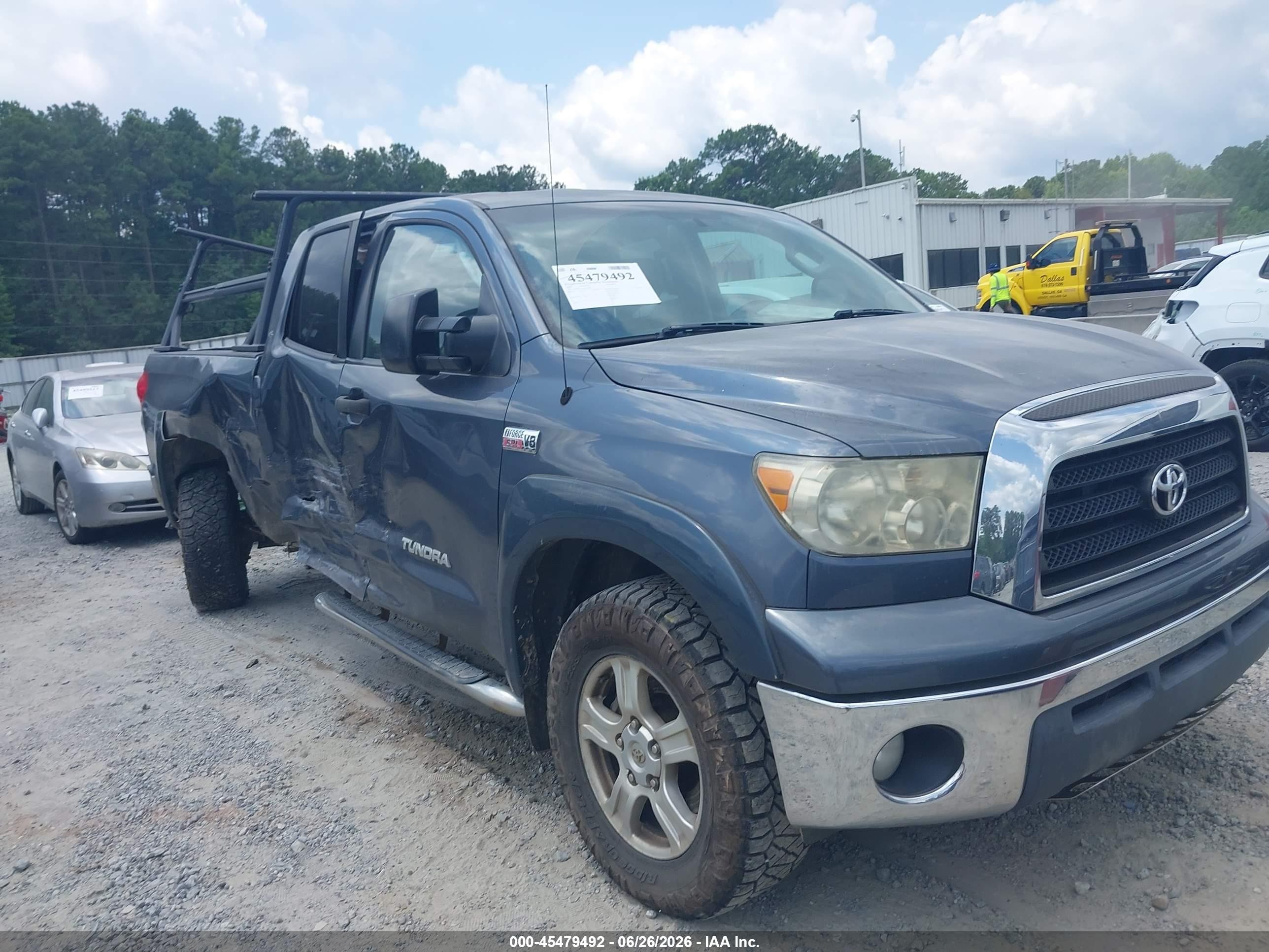 2008 Toyota Tundra Sr5 5.7l V8 Gray vin: 5TFBV54168X044792