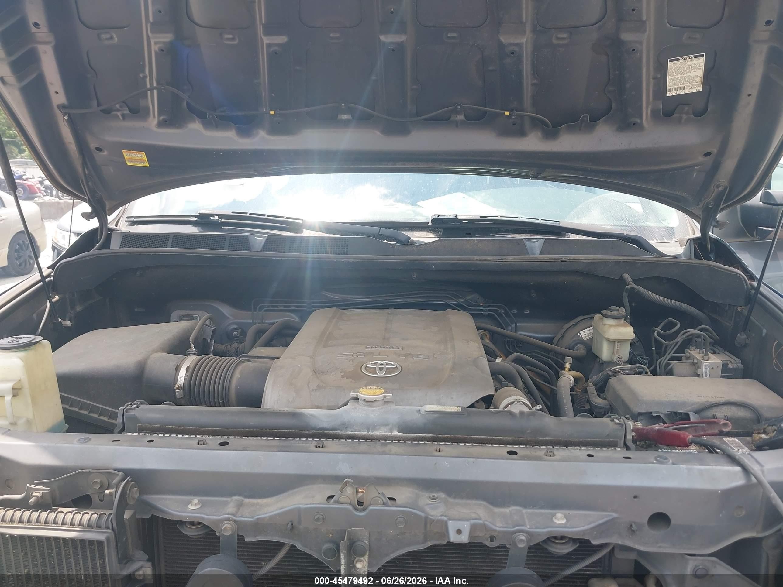 2008 Toyota Tundra Sr5 5.7l V8 Gray vin: 5TFBV54168X044792