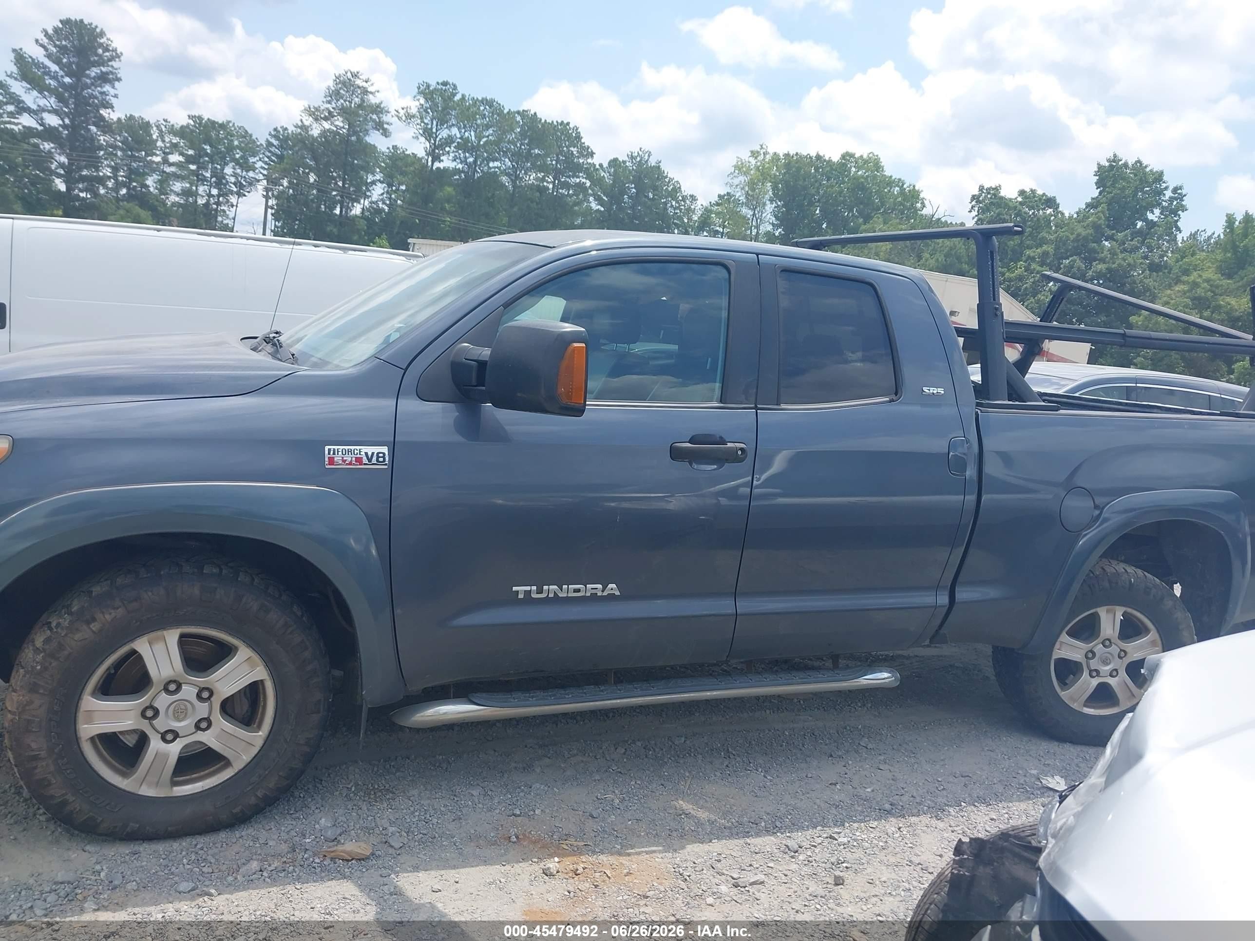 2008 Toyota Tundra Sr5 5.7l V8 Gray vin: 5TFBV54168X044792