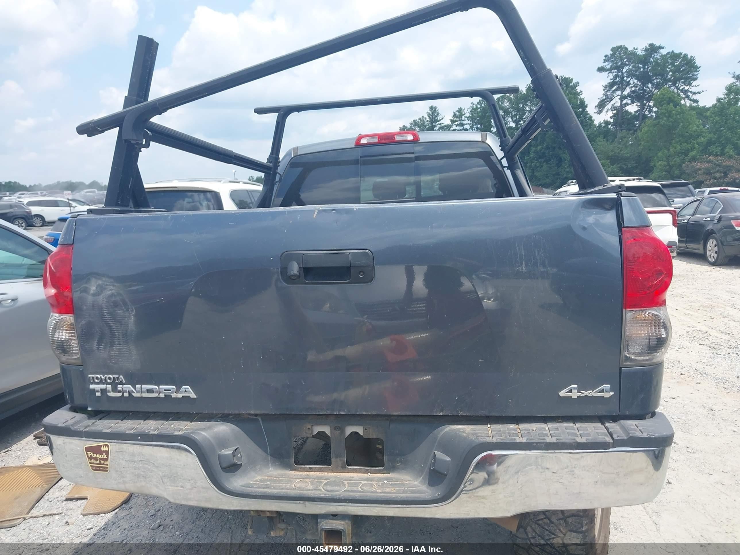 2008 Toyota Tundra Sr5 5.7l V8 Gray vin: 5TFBV54168X044792