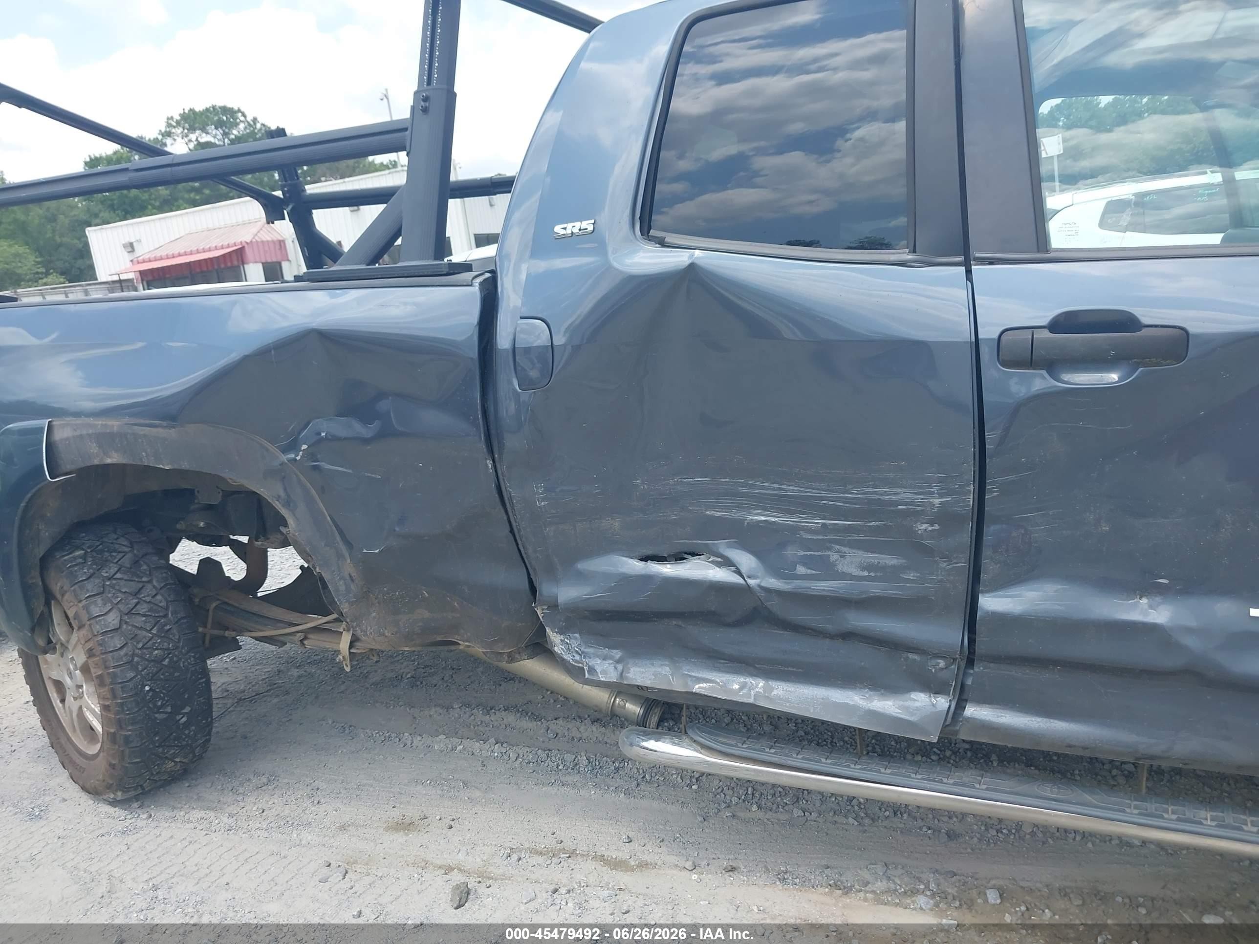 2008 Toyota Tundra Sr5 5.7l V8 Gray vin: 5TFBV54168X044792