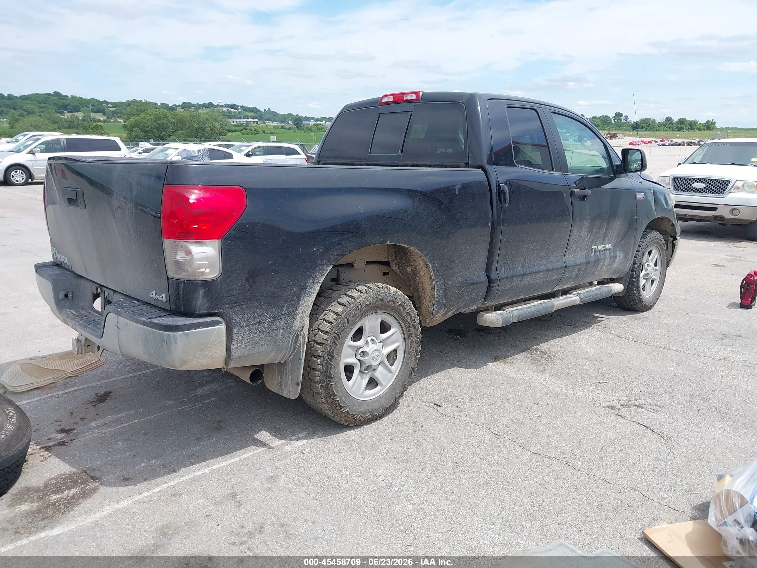 2008 Toyota Tundra Base 5.7l V8 Black vin: 5TFBV54168X047076
