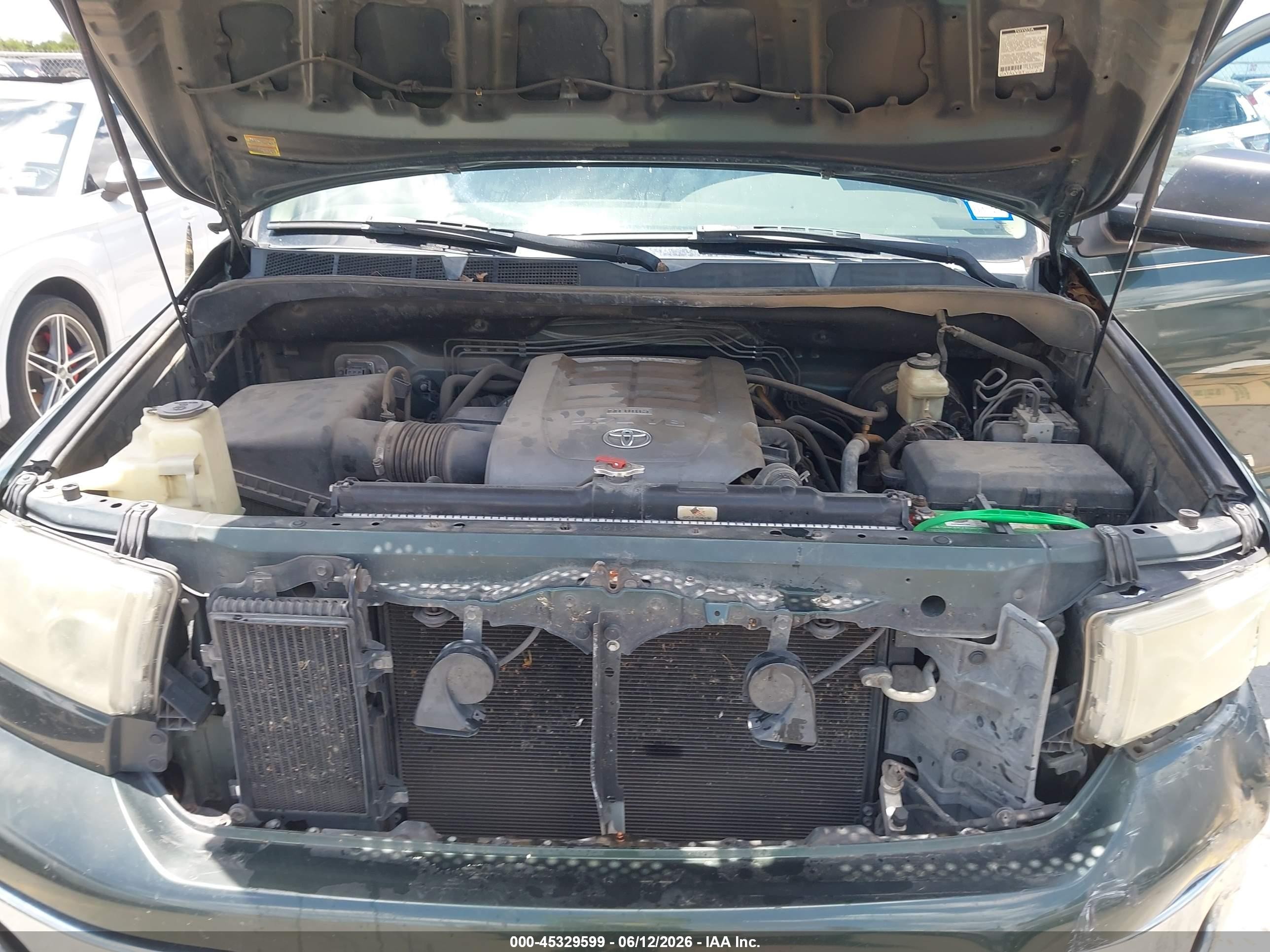 2008 Toyota Tundra Base 5.7l V8 Green vin: 5TFBV54168X057638