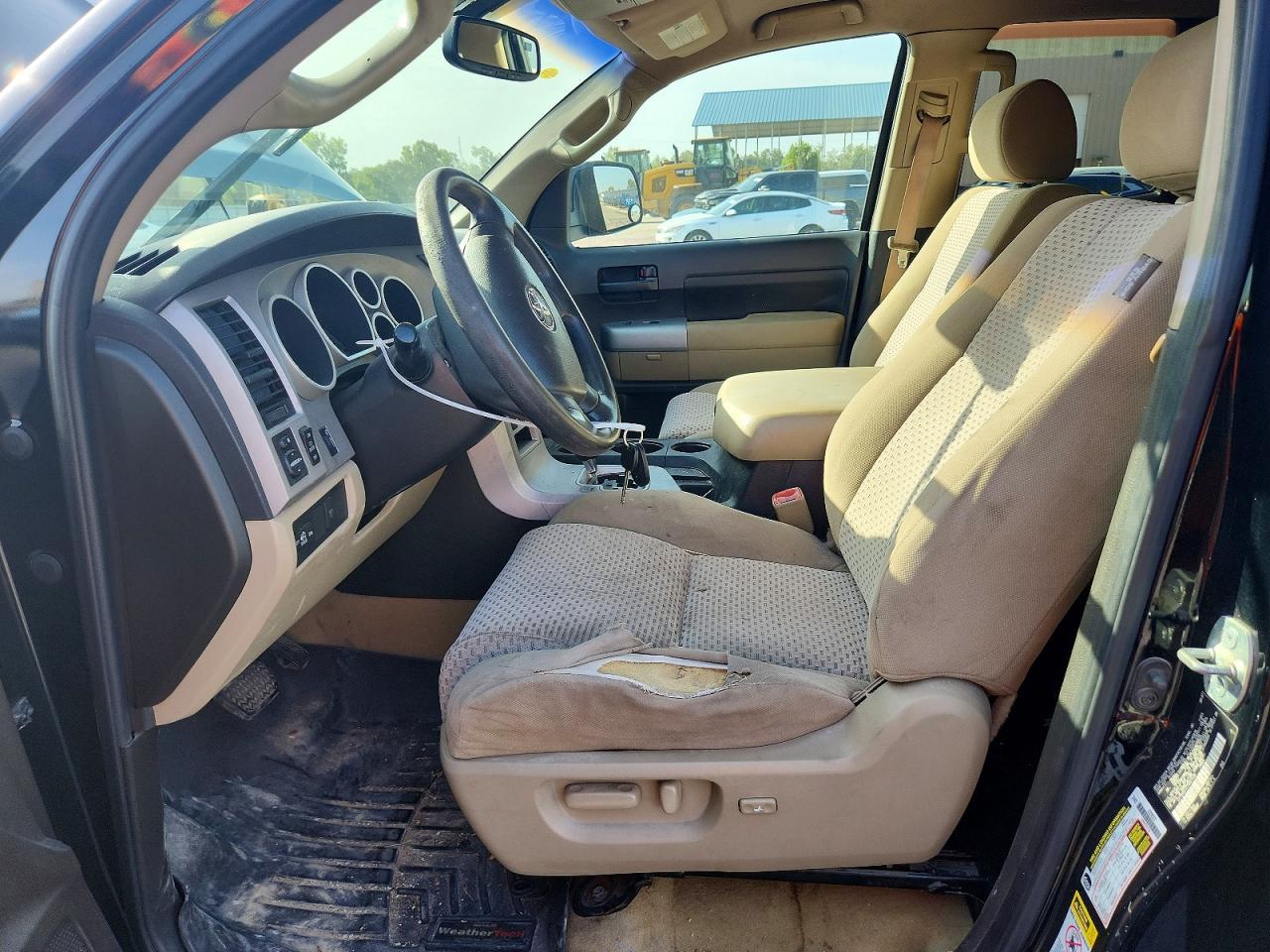 2007 Toyota Tundra Sr5 Black vin: 5TFBV54177X021438