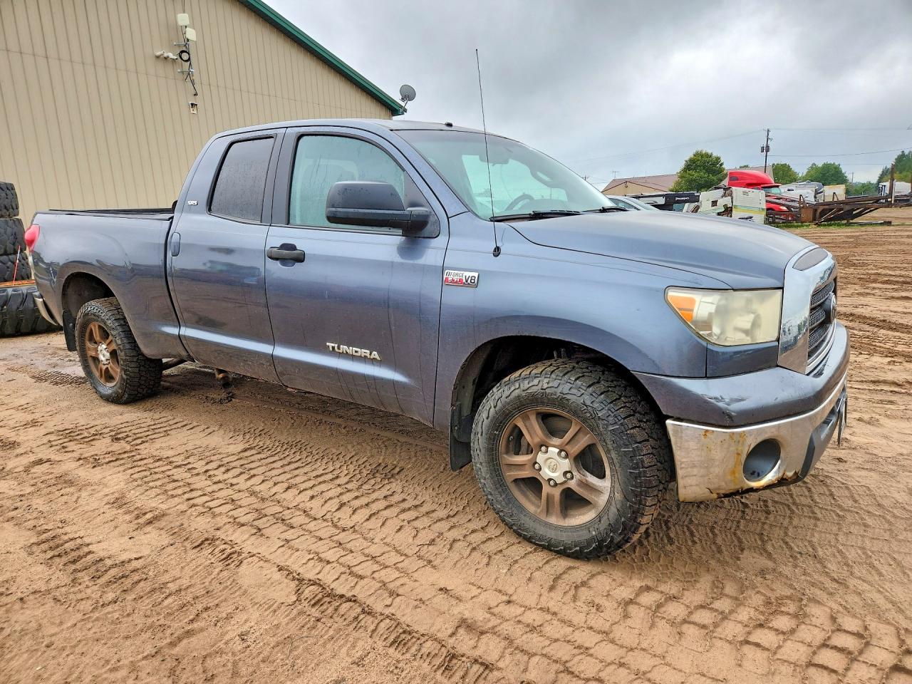 2007 Toyota Tundra Серый vin: 5TFBV54177X023951