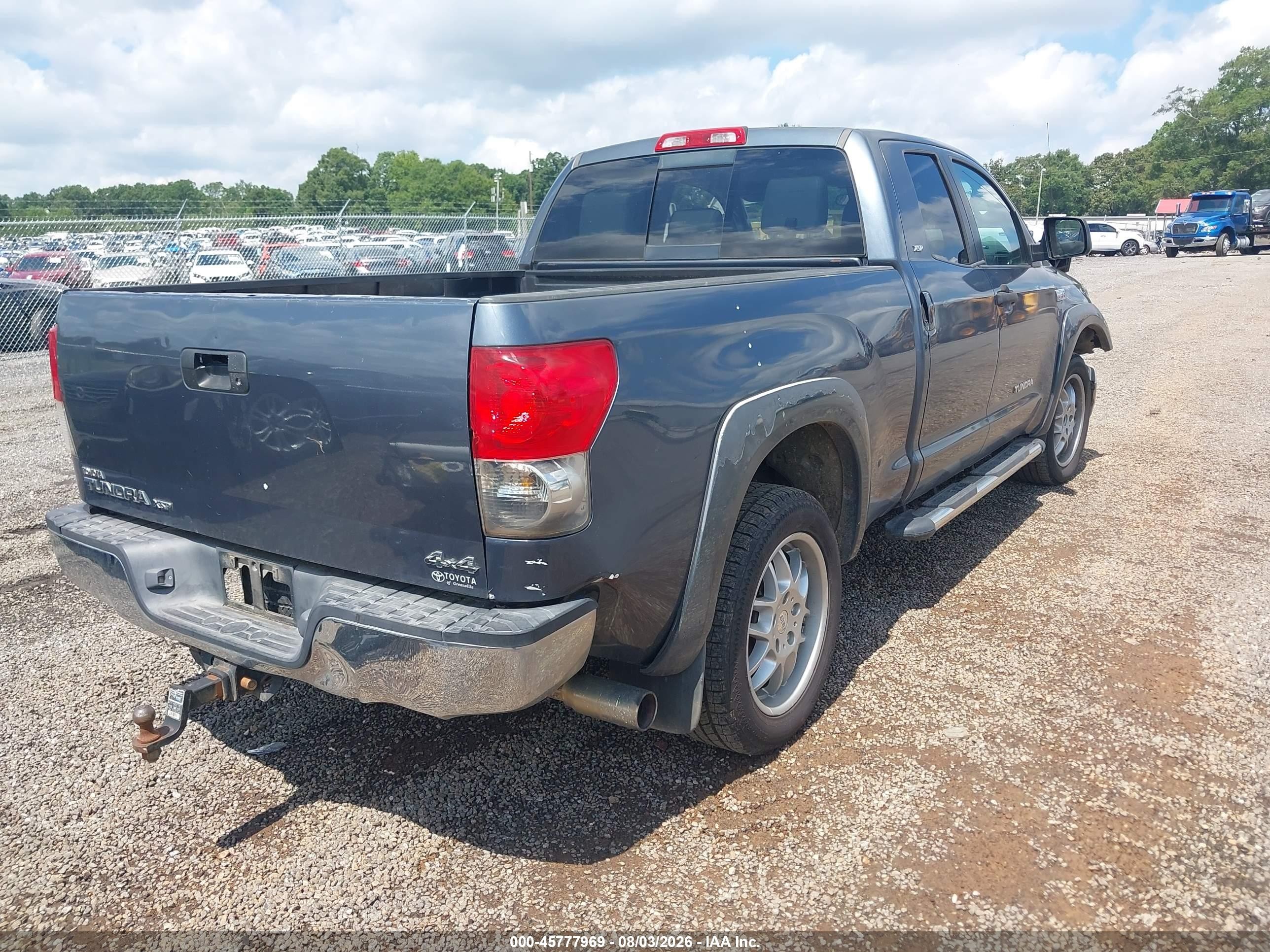 2008 Toyota Tundra Sr5 5.7l V8 Blue vin: 5TFBV54178X040427