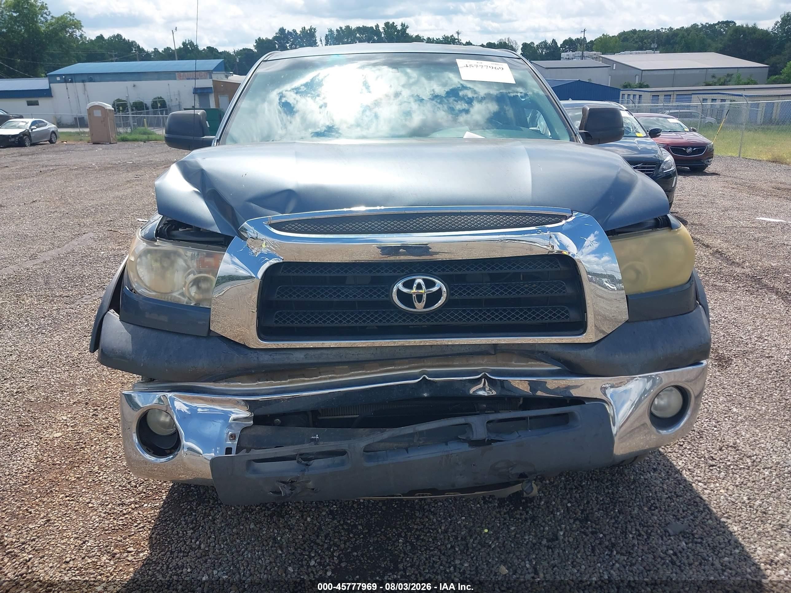 2008 Toyota Tundra Sr5 5.7l V8 Blue vin: 5TFBV54178X040427