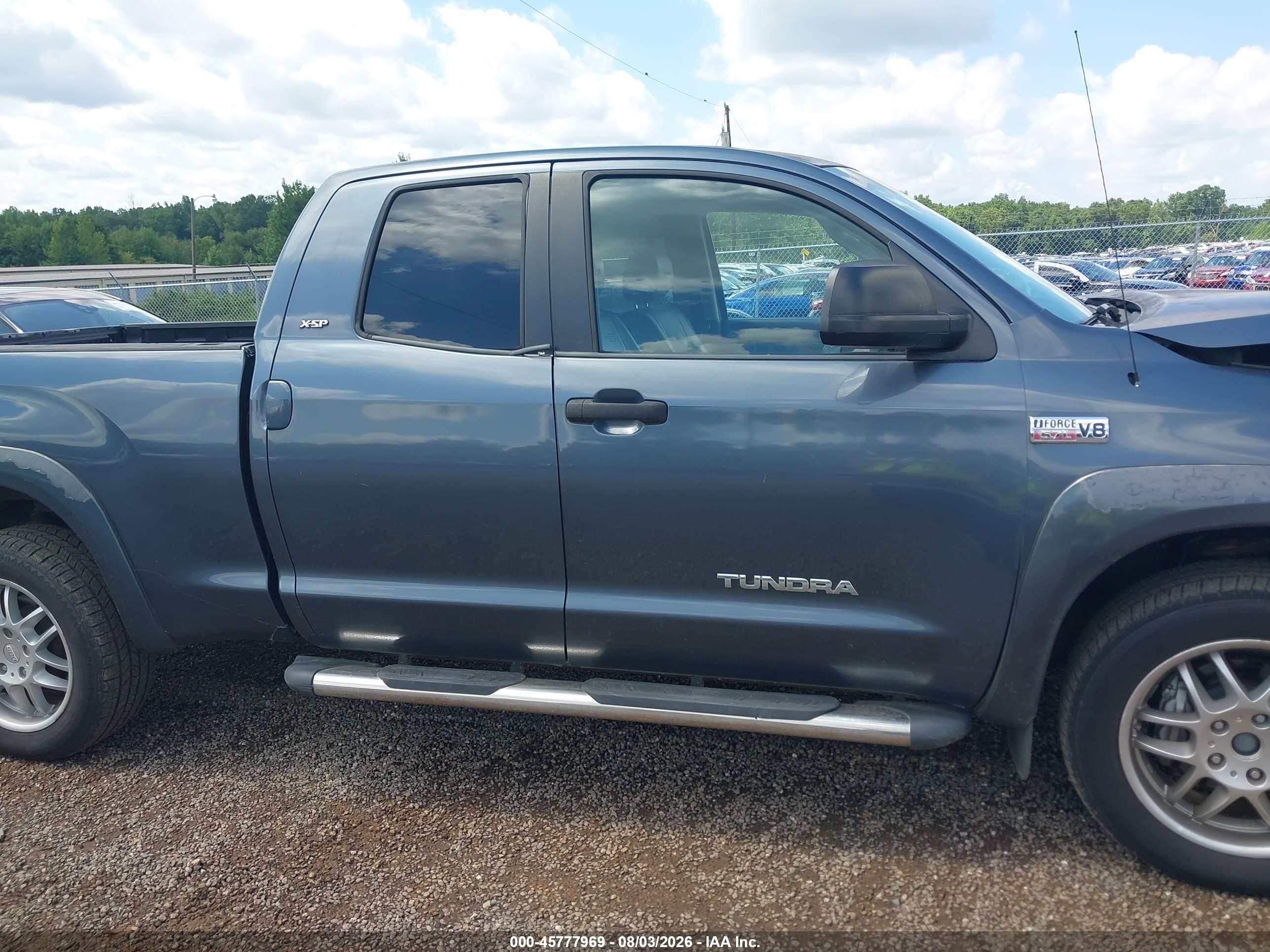 2008 Toyota Tundra Sr5 5.7l V8 Blue vin: 5TFBV54178X040427