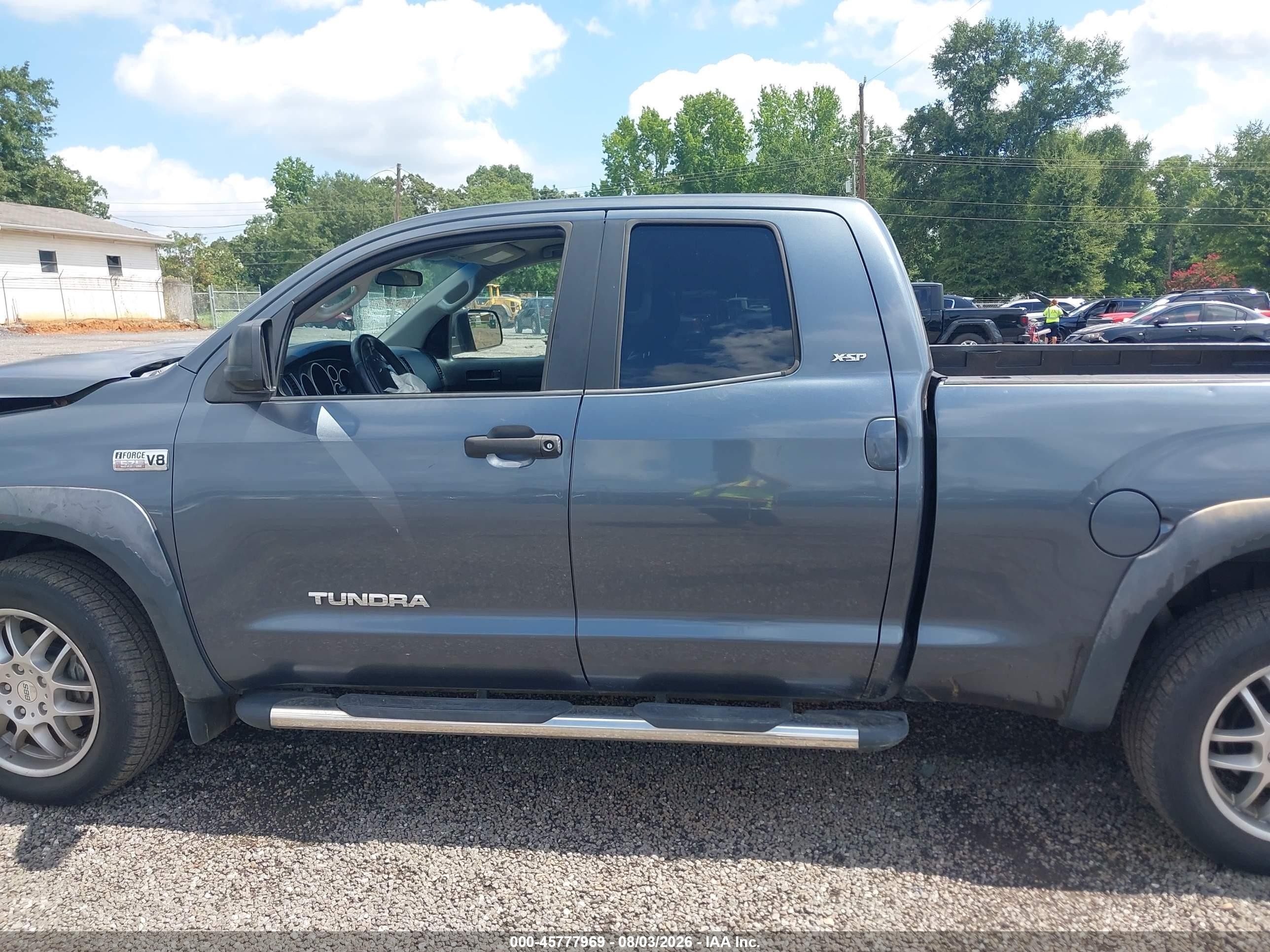 2008 Toyota Tundra Sr5 5.7l V8 Blue vin: 5TFBV54178X040427
