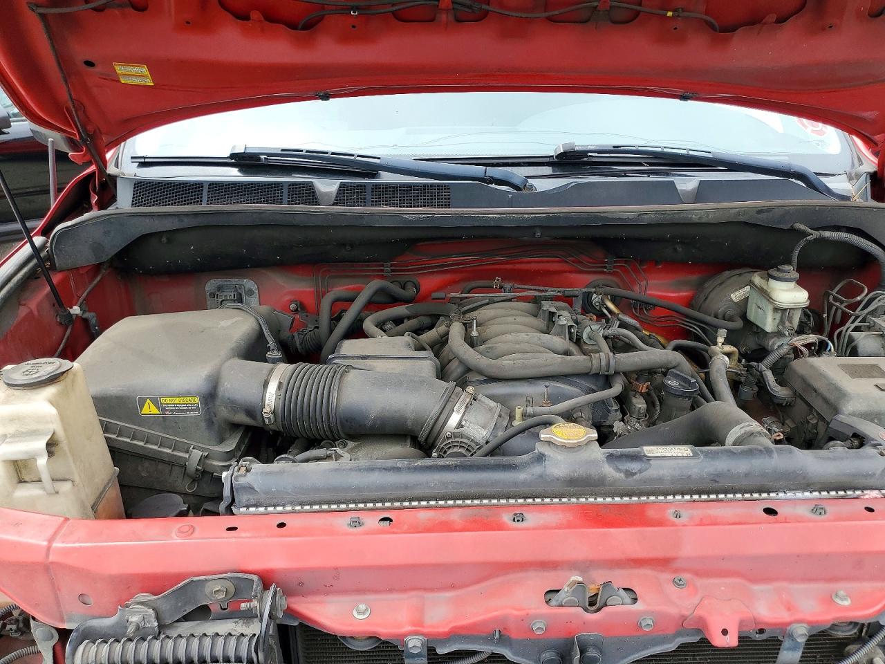 2007 Toyota Tundra Double Cab Sr5 Красный vin: 5TFBV54187X020637